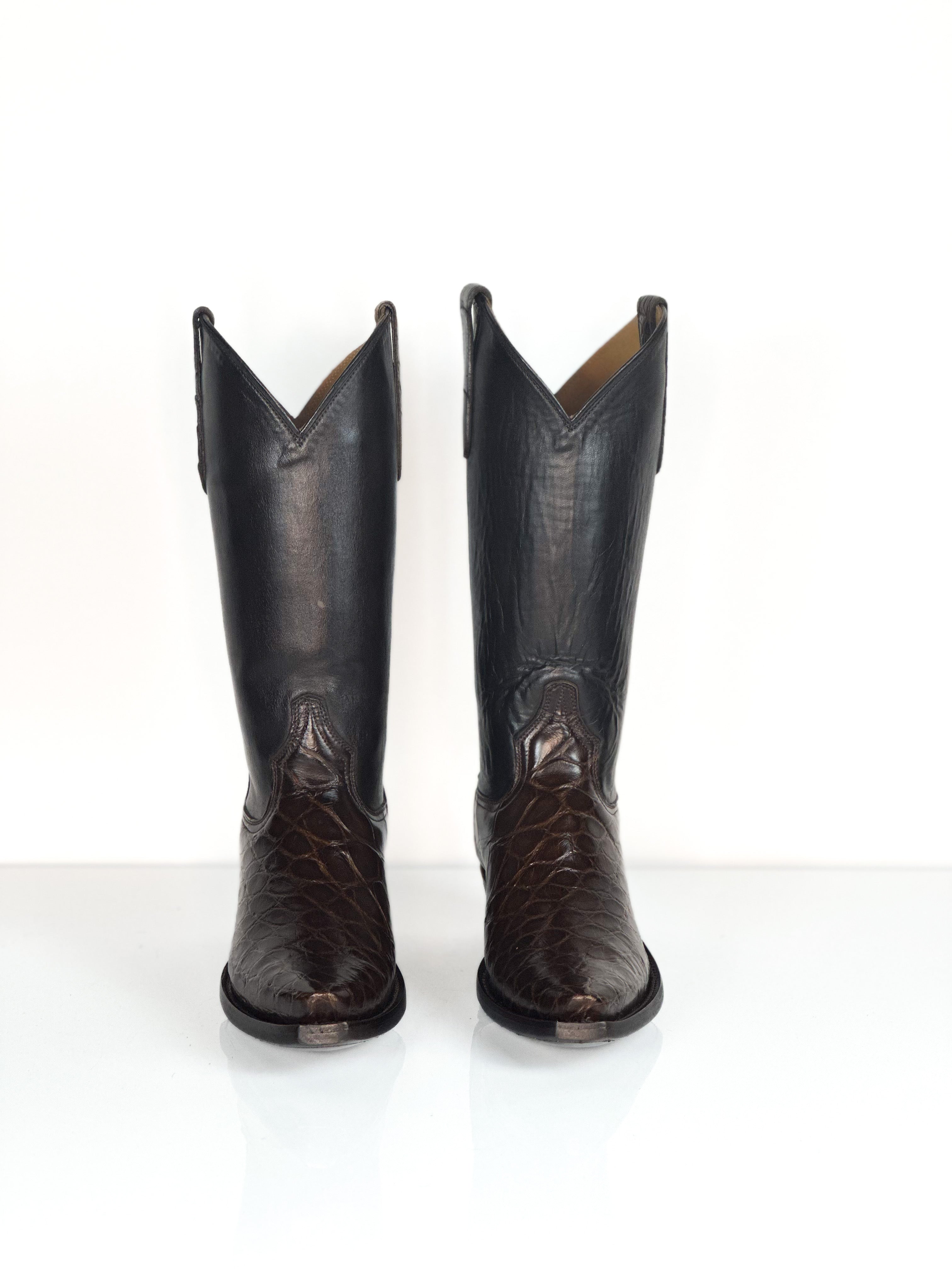 Botas de cocodrilo para mujer