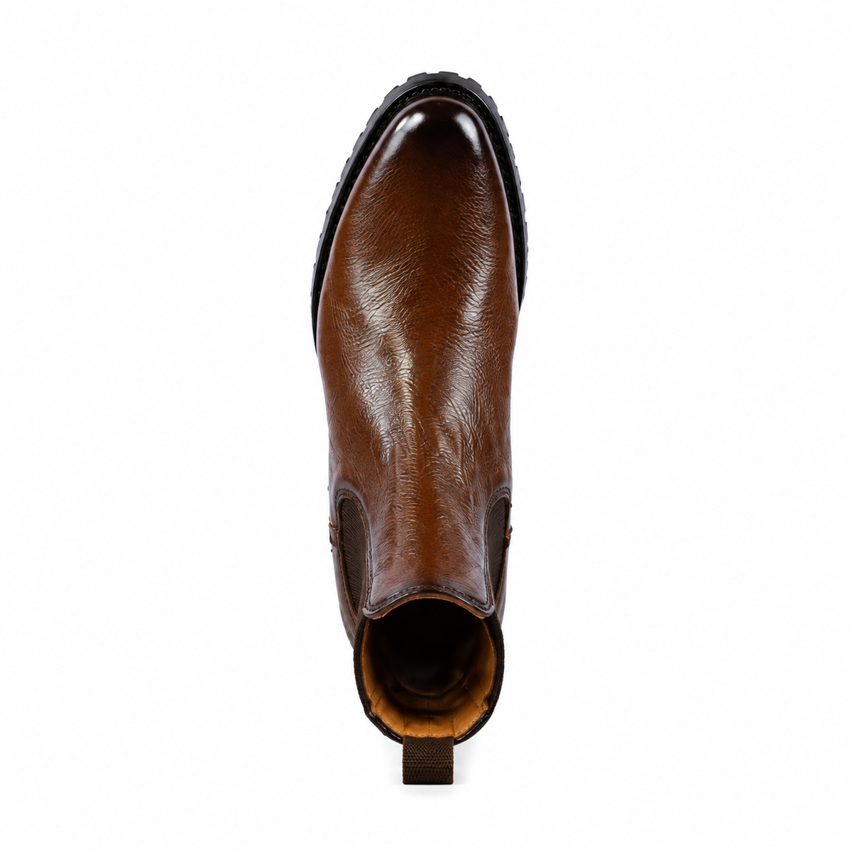 The Dallas — Leather Men's Cowboy Boot, front and side view
