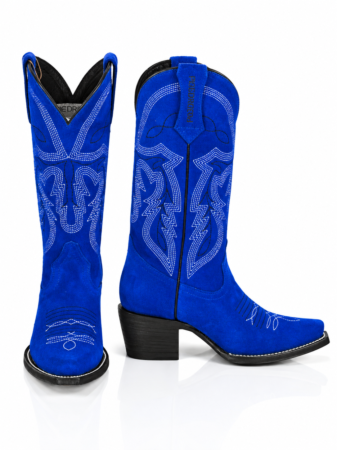 The Sophia — Leather Women's Cowboy Boot, angled view