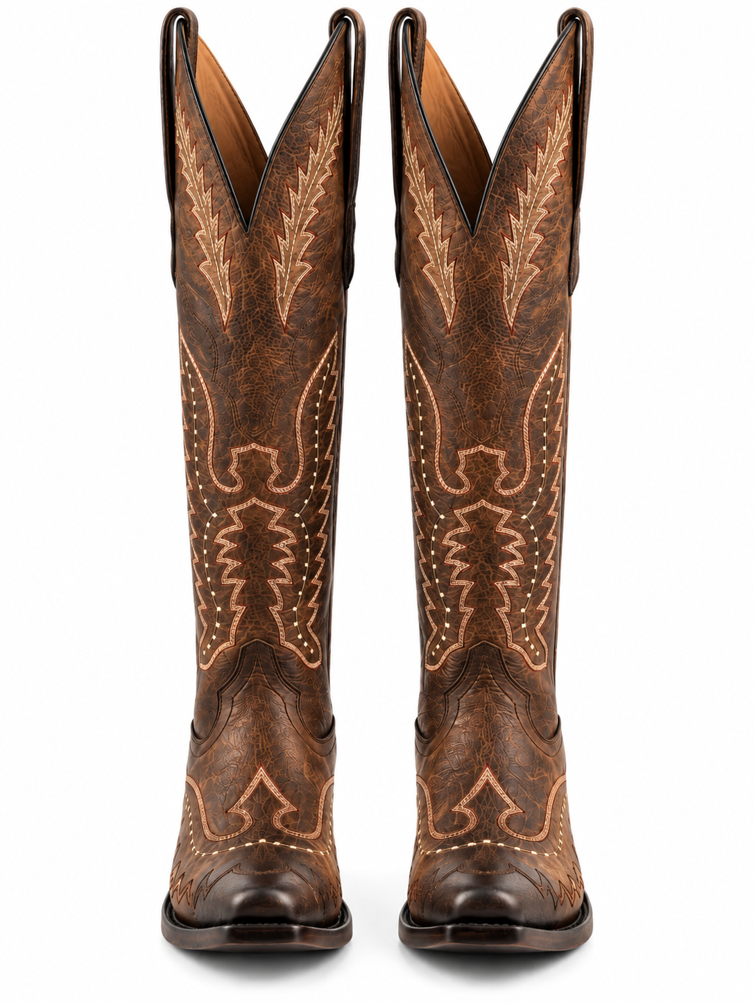 The Renata — Cowhide Snip Toe Women's Cowboy Boot, angled view