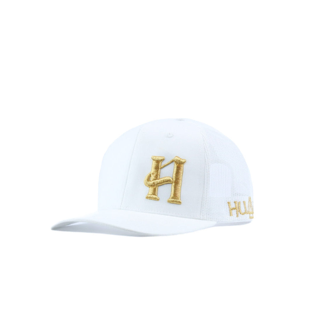 White cap with gold humble logo