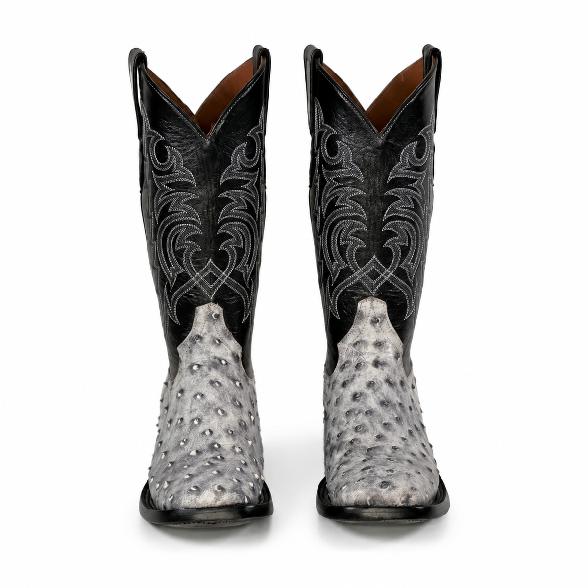 The Maxdale — Ostrich Square Toe Men's Cowboy Boot, side view