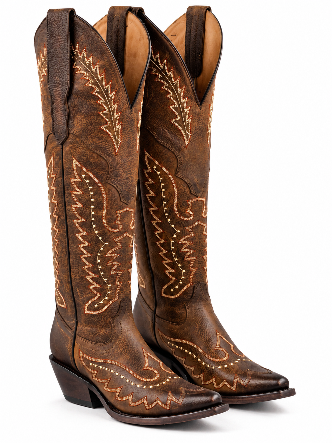 The Renata — Cowhide Snip Toe Women's Cowboy Boot, profile view