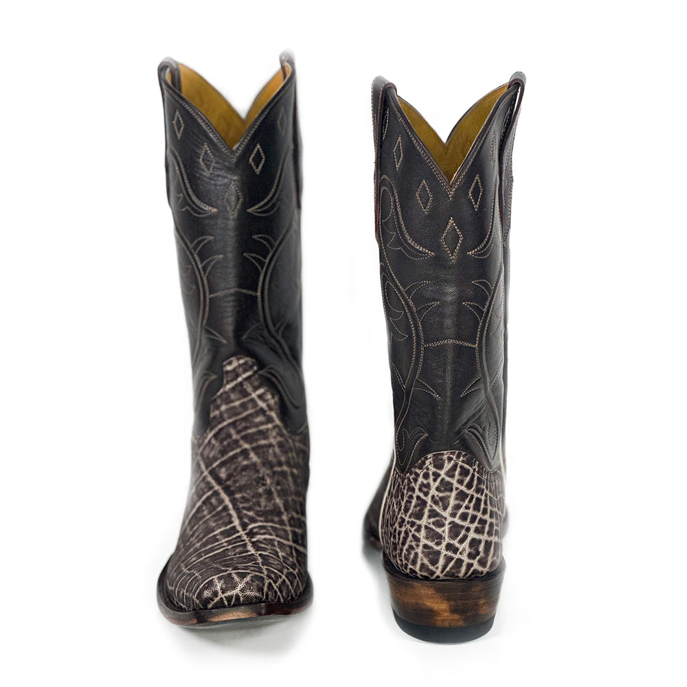 Maximus Elephas Boot — angled view of handmade western boots