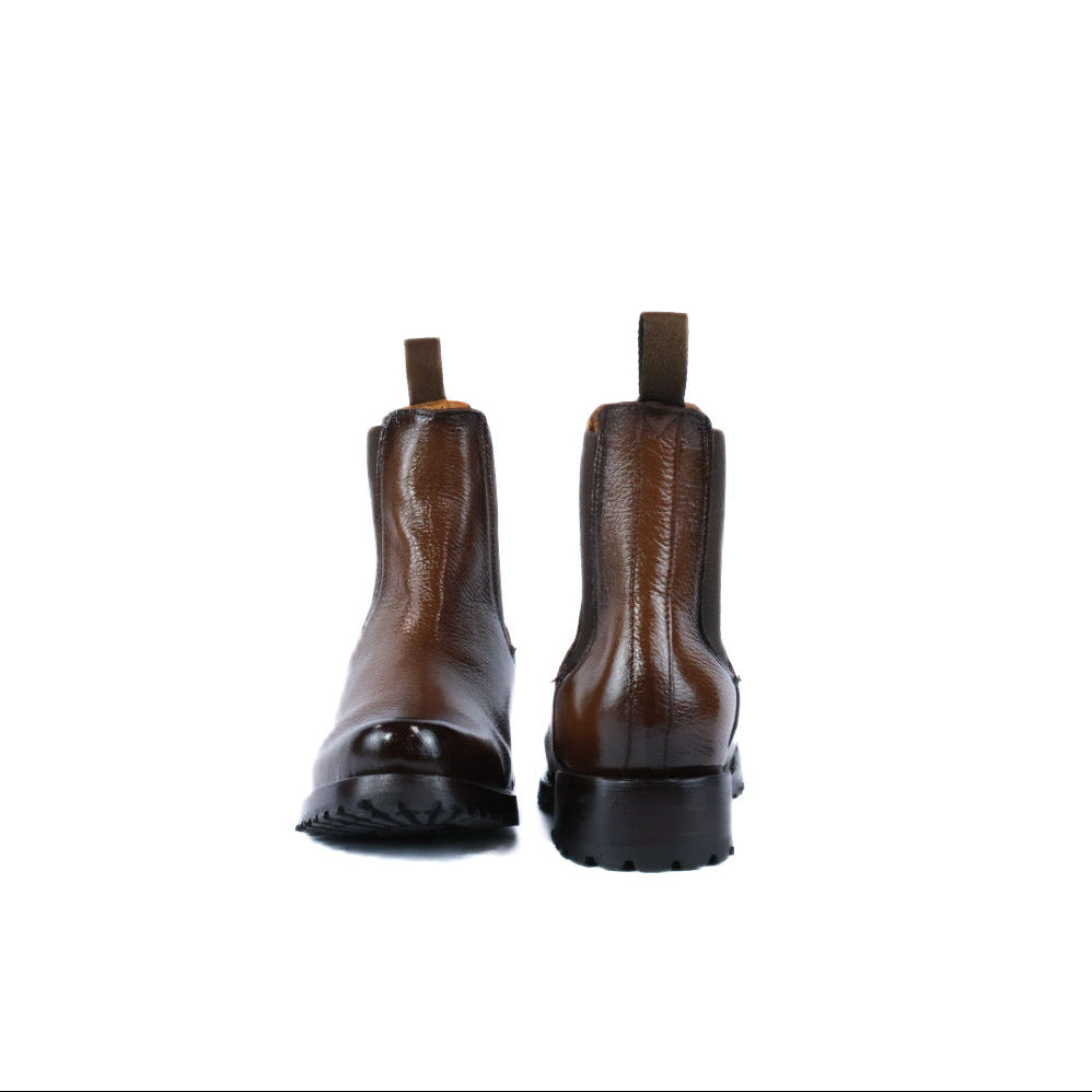Pair of brown leather Chelsea boots