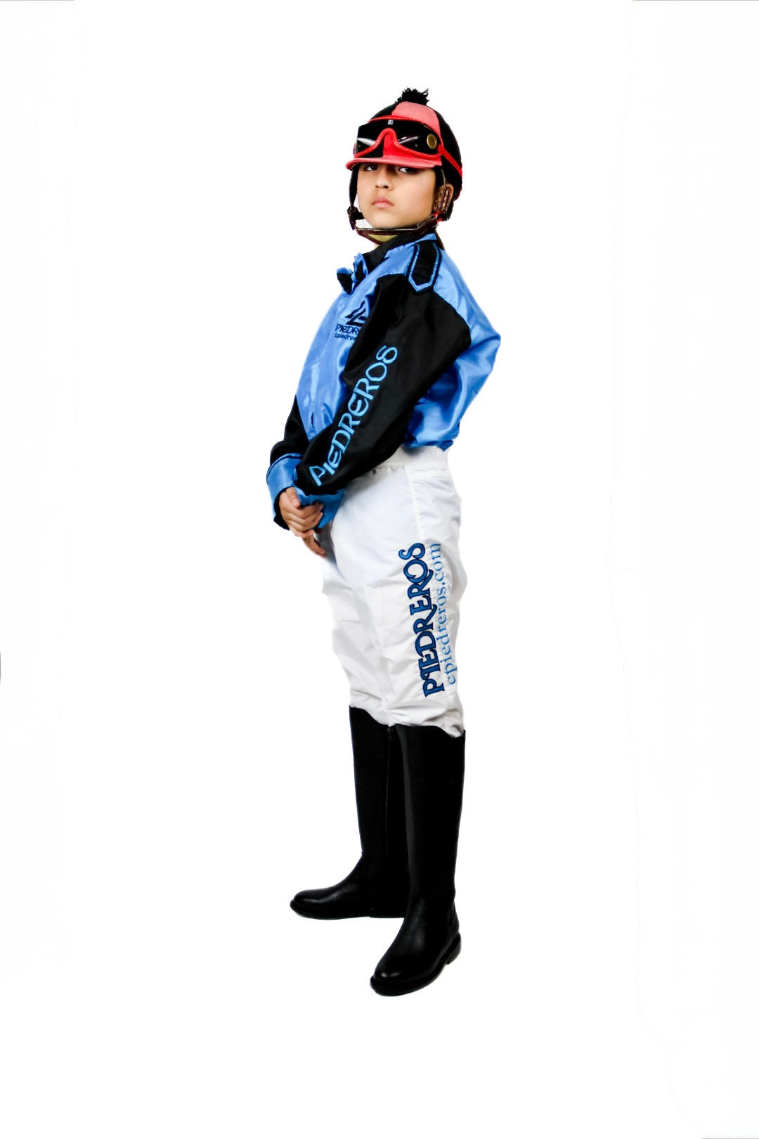 piedreros blue and black jockey pants