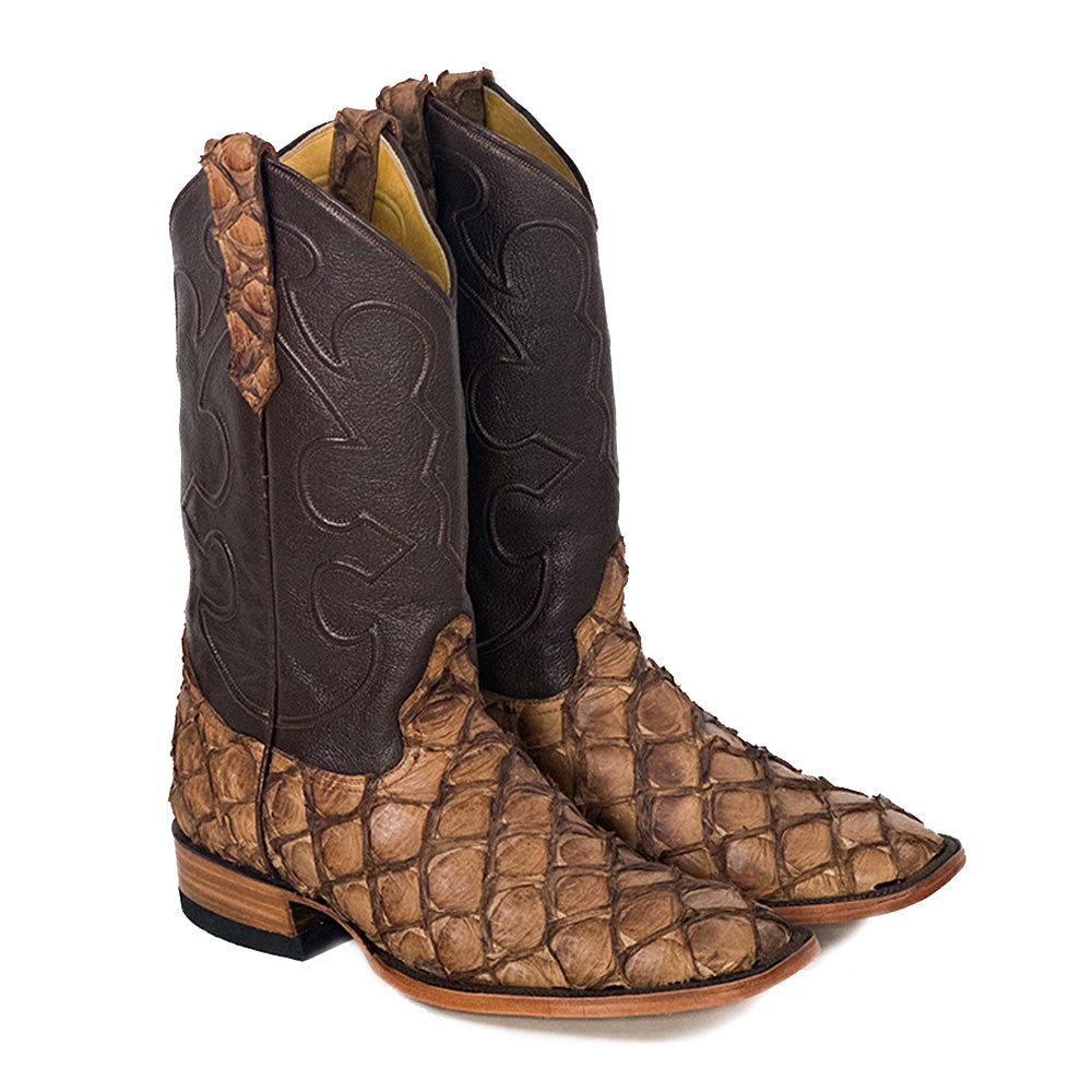 Pirarucus Cider Fish Western Boot — handmade pirarucu boots by Cuadra Piedreros
