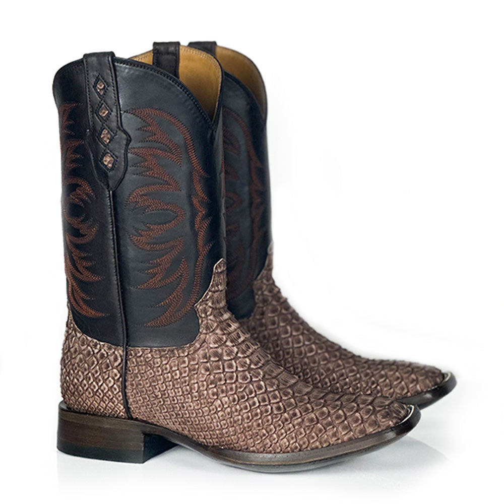 Python- Redbud Boot — handmade python boots by Cuadra Piedreros