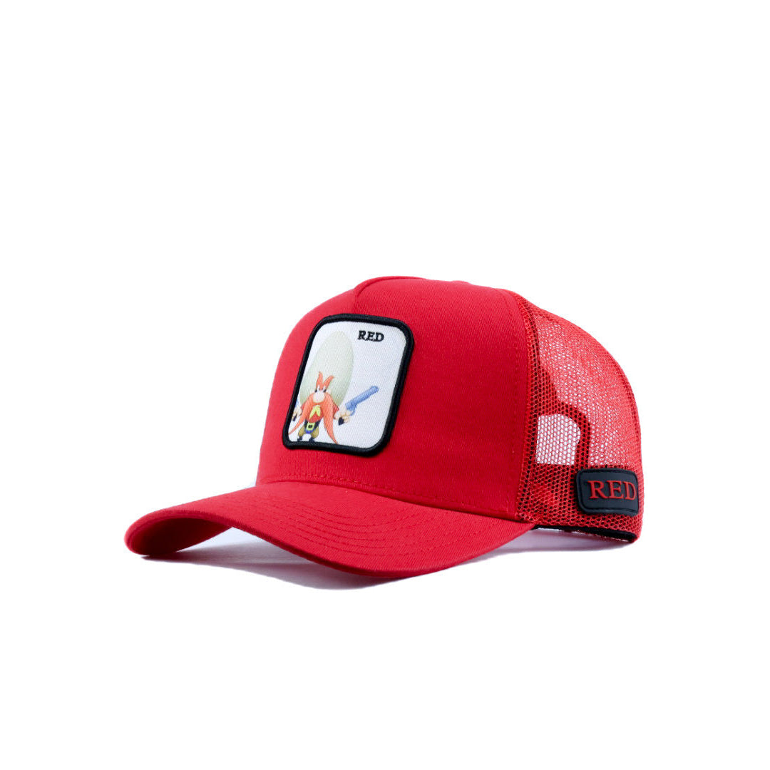 Red trucker cpa with yosemite red logo
