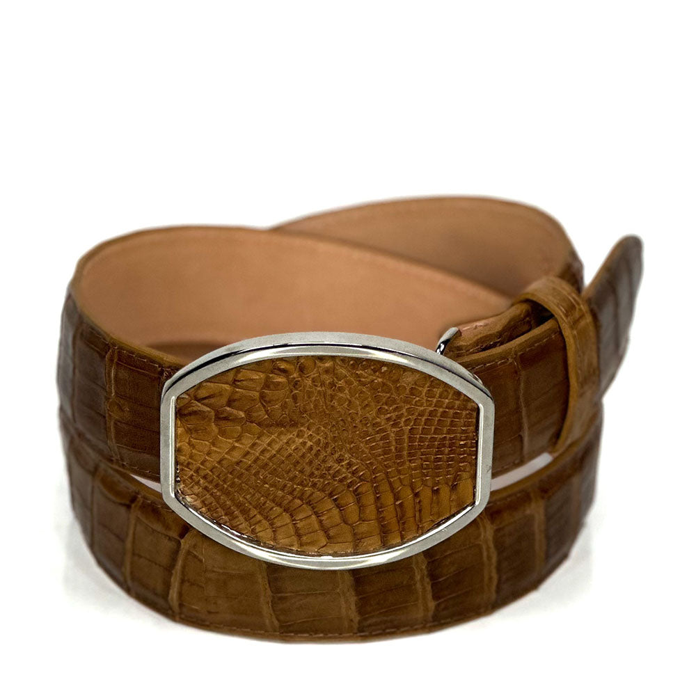 Tabacco C.P Belt — handcrafted leather belt by Cuadra Piedreros