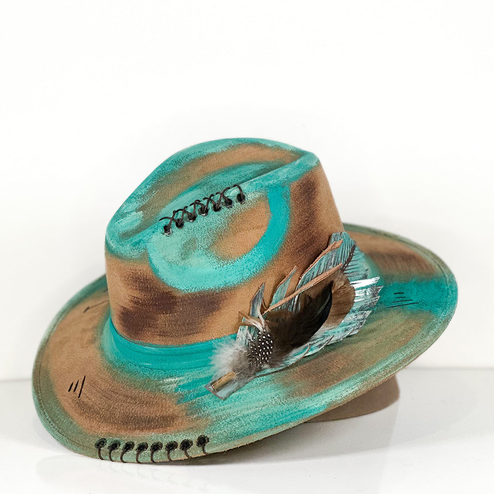 Wyatt Jungle Hat — detail shot of Cuadra Piedreros cap