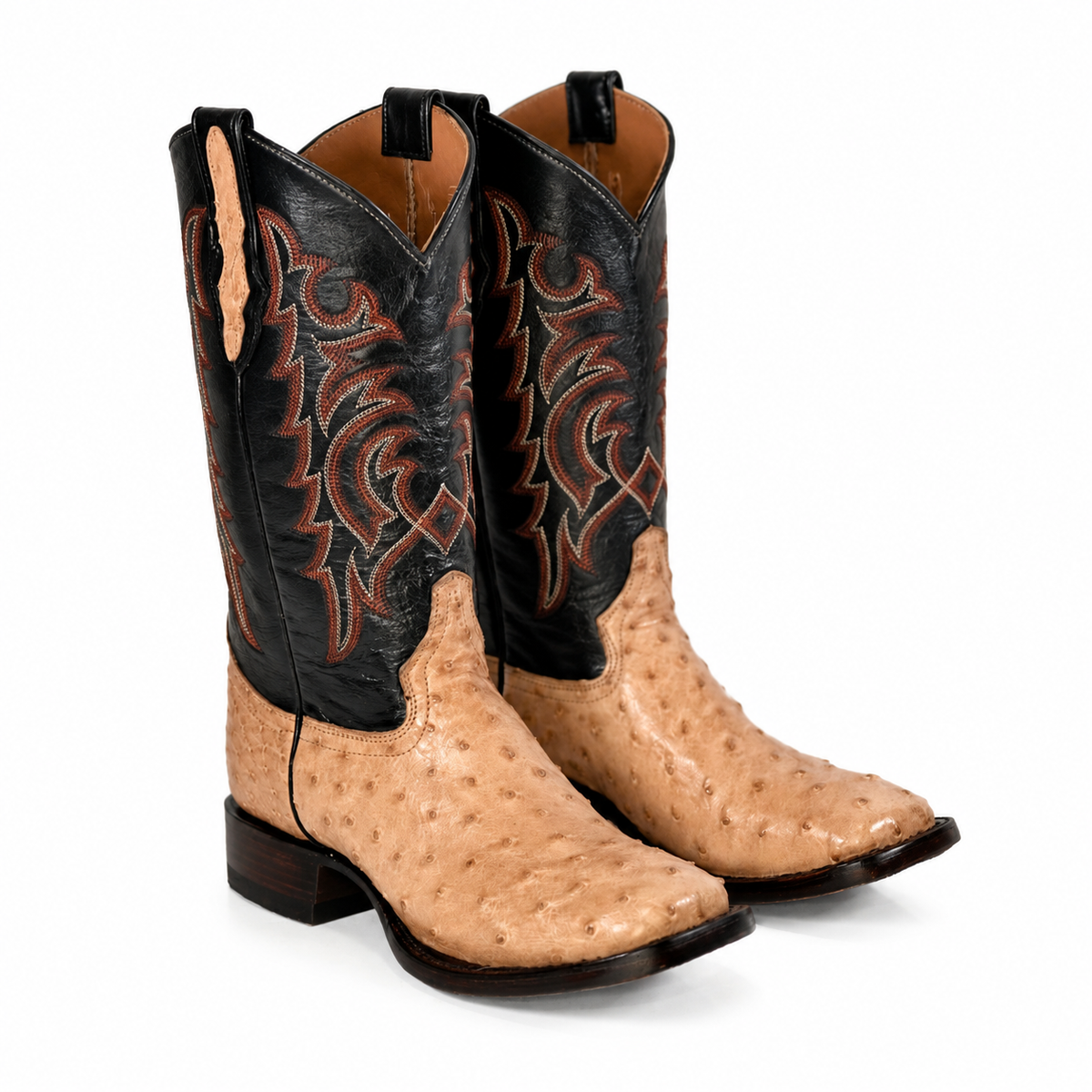 The Maxdale — Ostrich Square Toe Men's Cowboy Boot, profile view