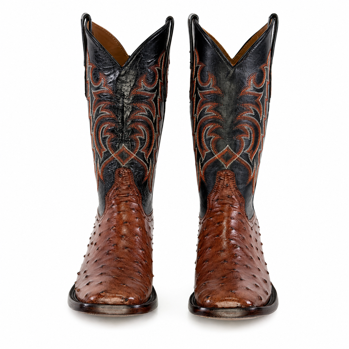 The Maxdale — Ostrich Square Toe Men's Cowboy Boot, profile view
