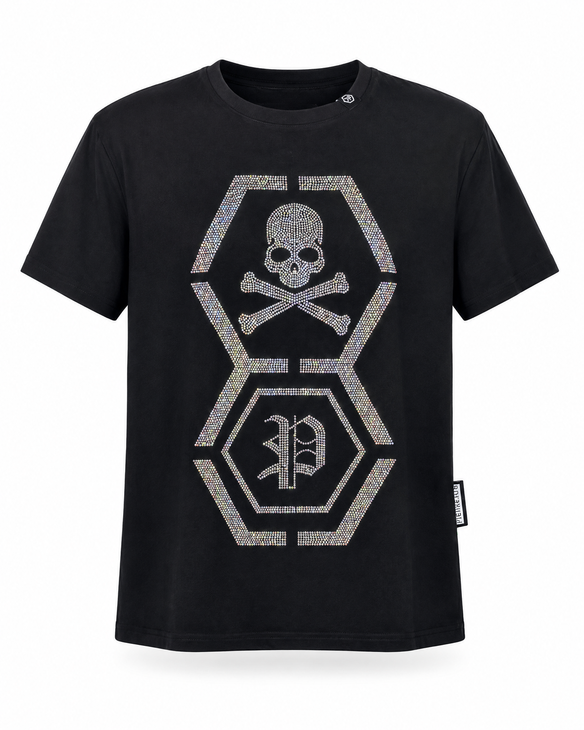 Hexa Skull T-Shirt — Western Tee, front and side view