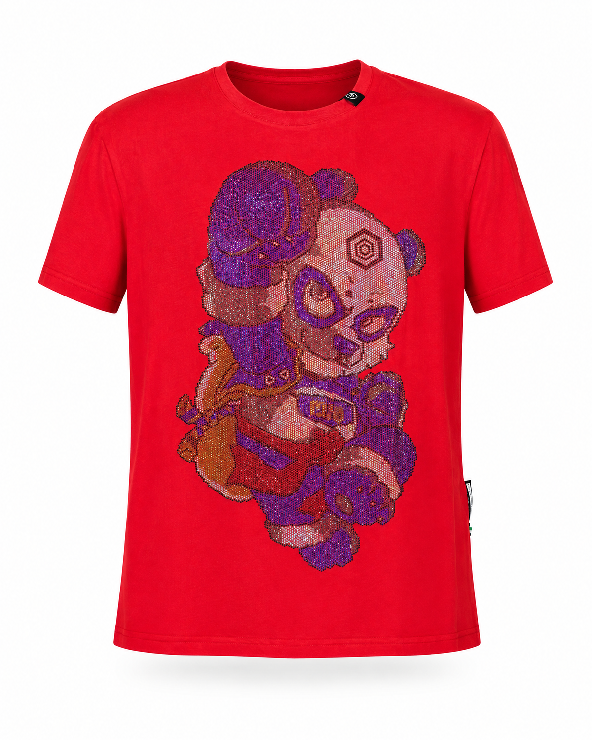 Bandit Panda T-Shirt — Western Tee, front and side view
