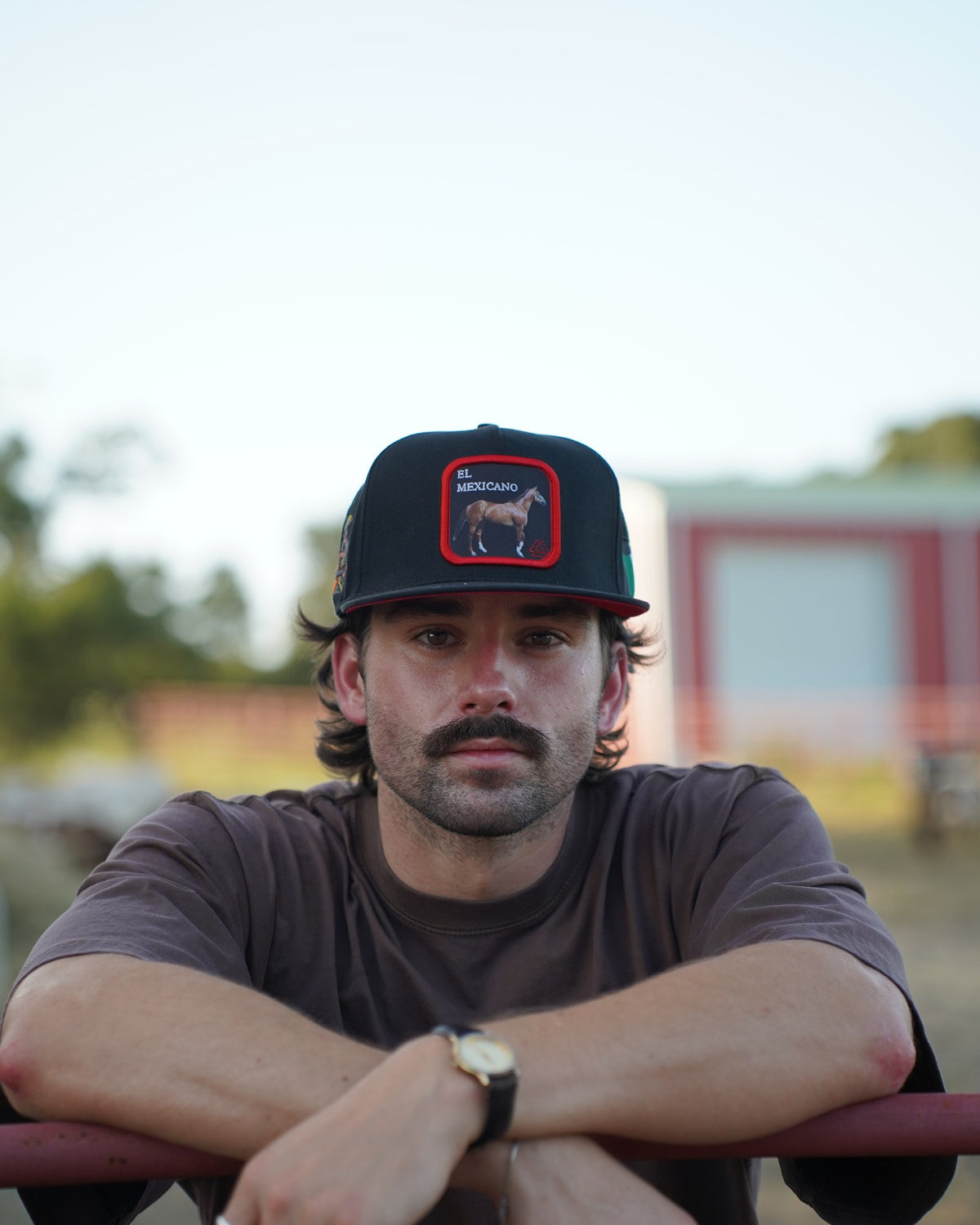 Horse Cap El Mexicano — worn on the ranch
