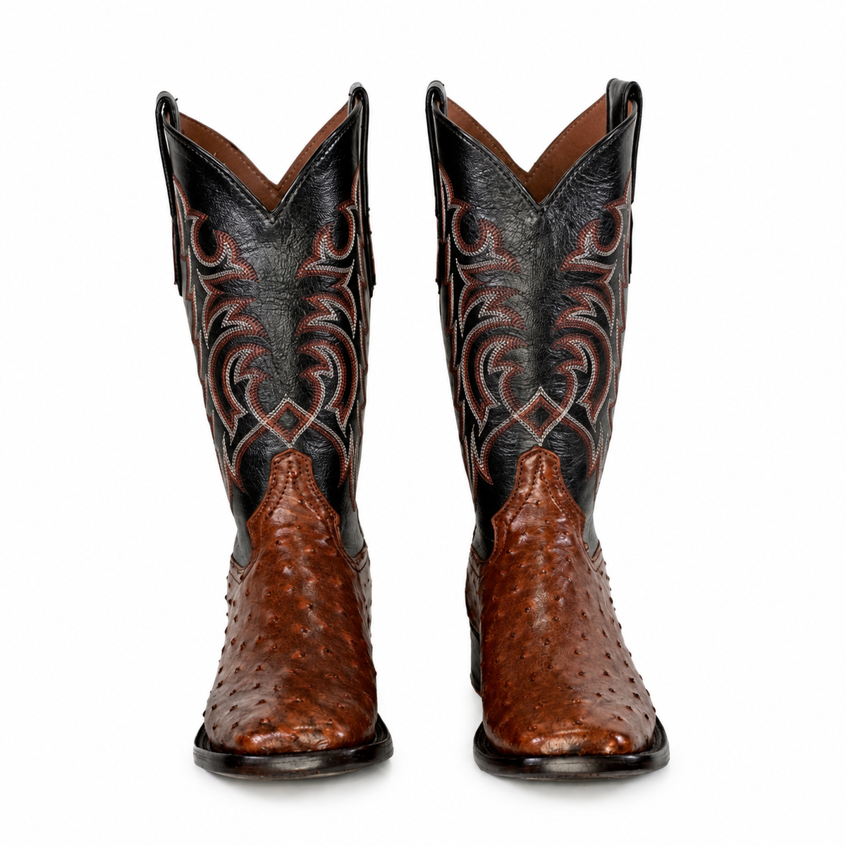 The Maxdale — Ostrich Square Toe Men's Cowboy Boot, side view