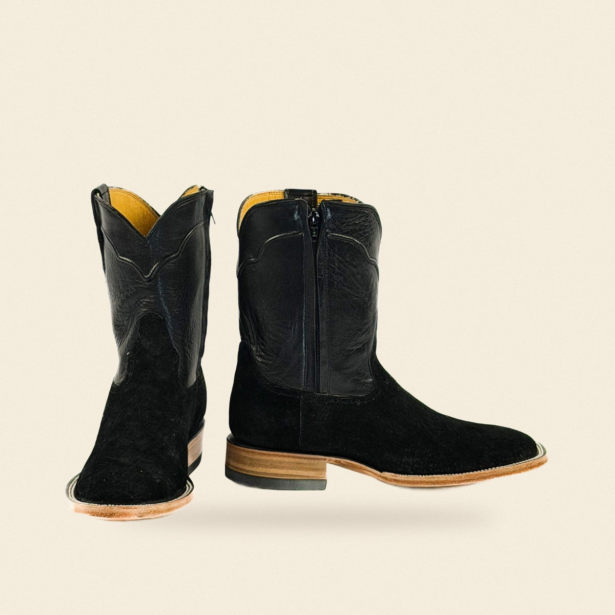 The Centerville — Suede Men's Cowboy Boot, front and side view