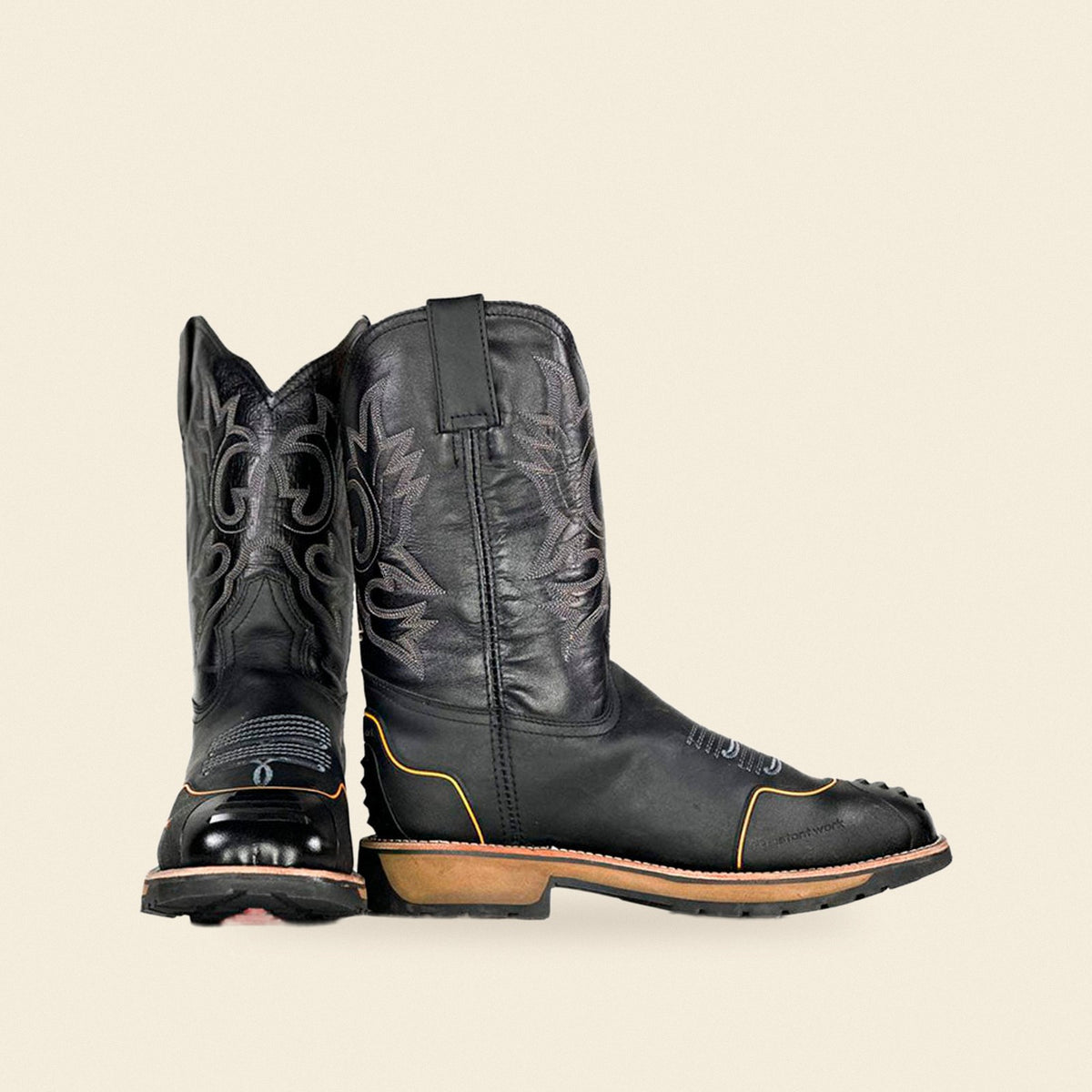 The Nordheim — Leather Men's Cowboy Boot, front and side view