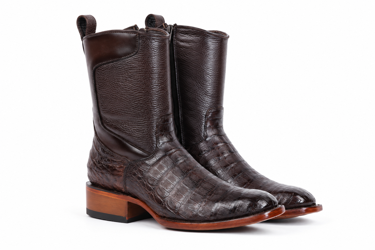 The Uvalde Caiman Zip Roper - Brown