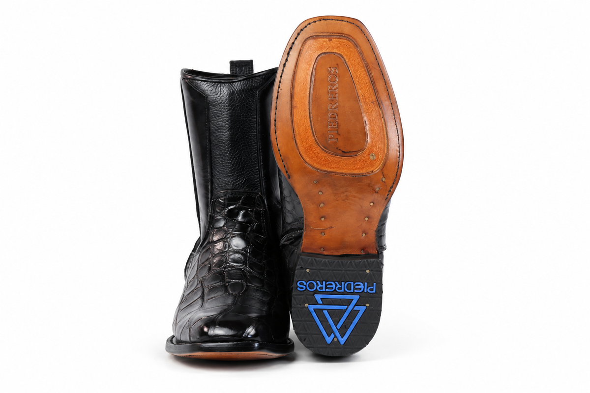 The Zapata Alligator Zip Roper - Black