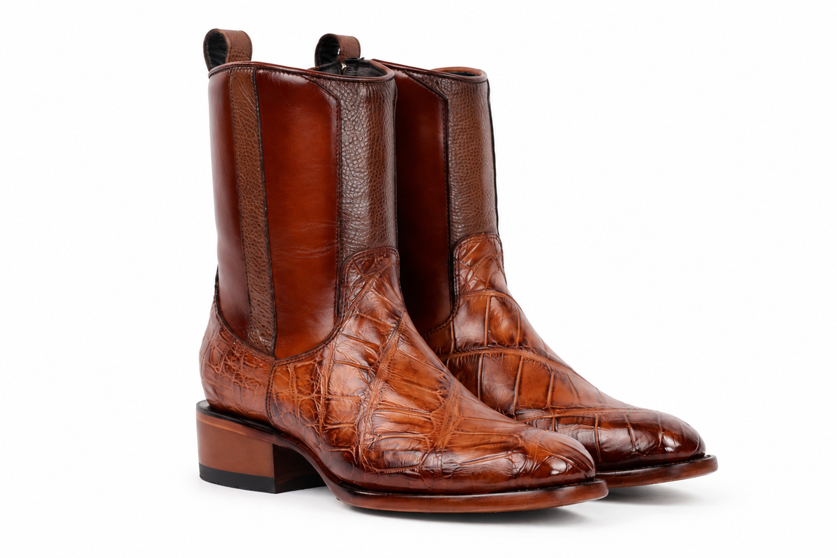The Zapata Alligator Zip Roper - Honey