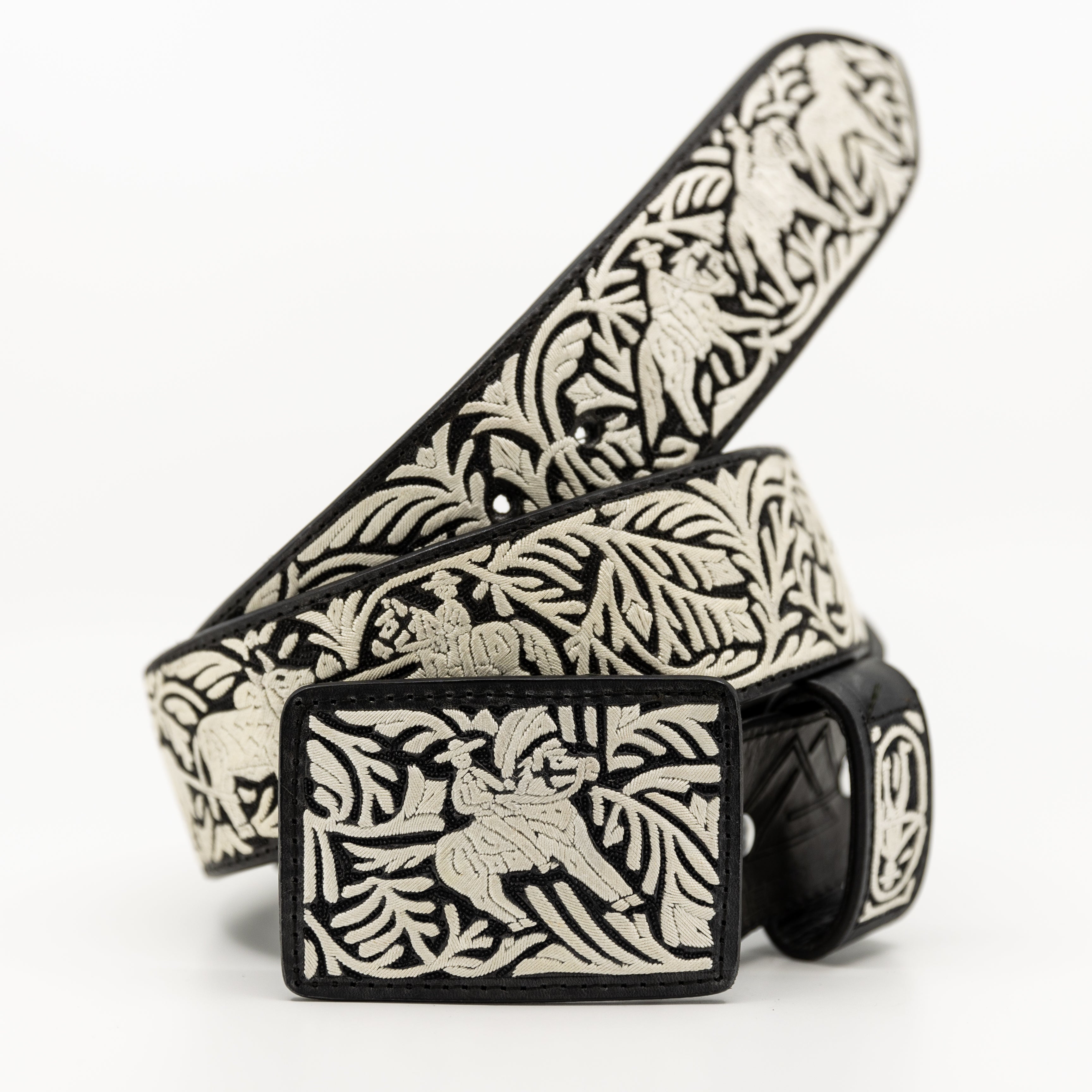 Cinto de Hilo de Pita- Ranchero — handcrafted leather belt by Cuadra Piedreros
