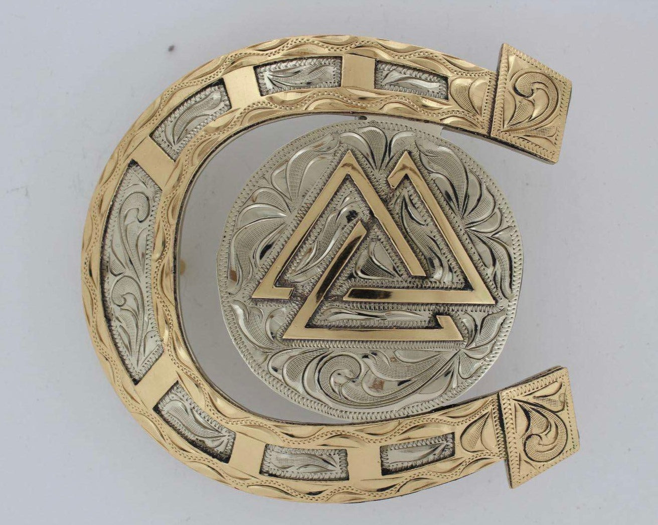 HORSE HALO BUCKLE — side view