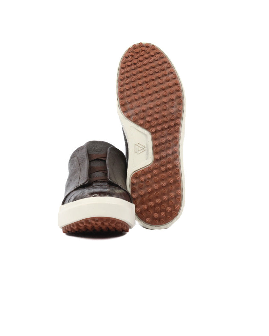 Mens Croc Leather Sneakers