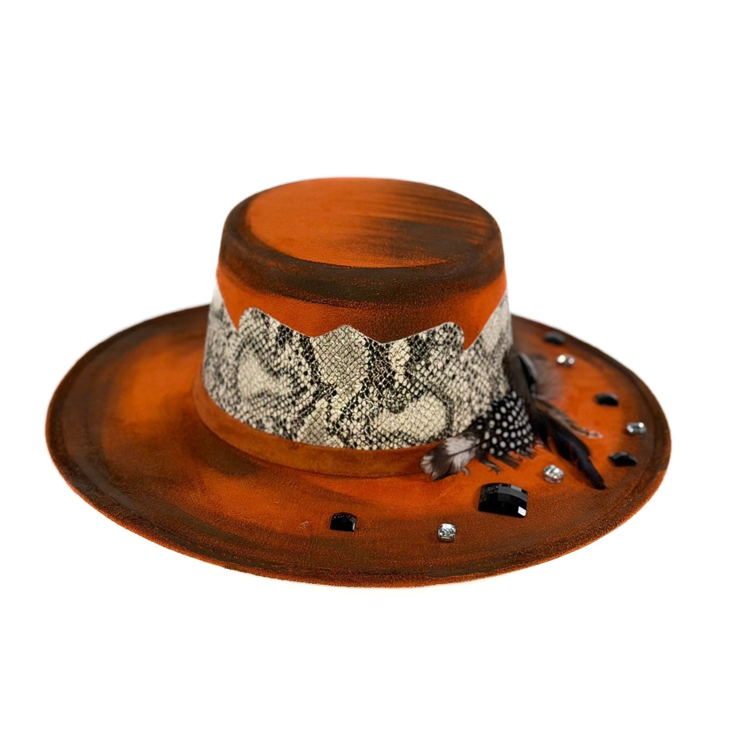 Orange Snake’s Hat — Cuadra Piedreros premium cap