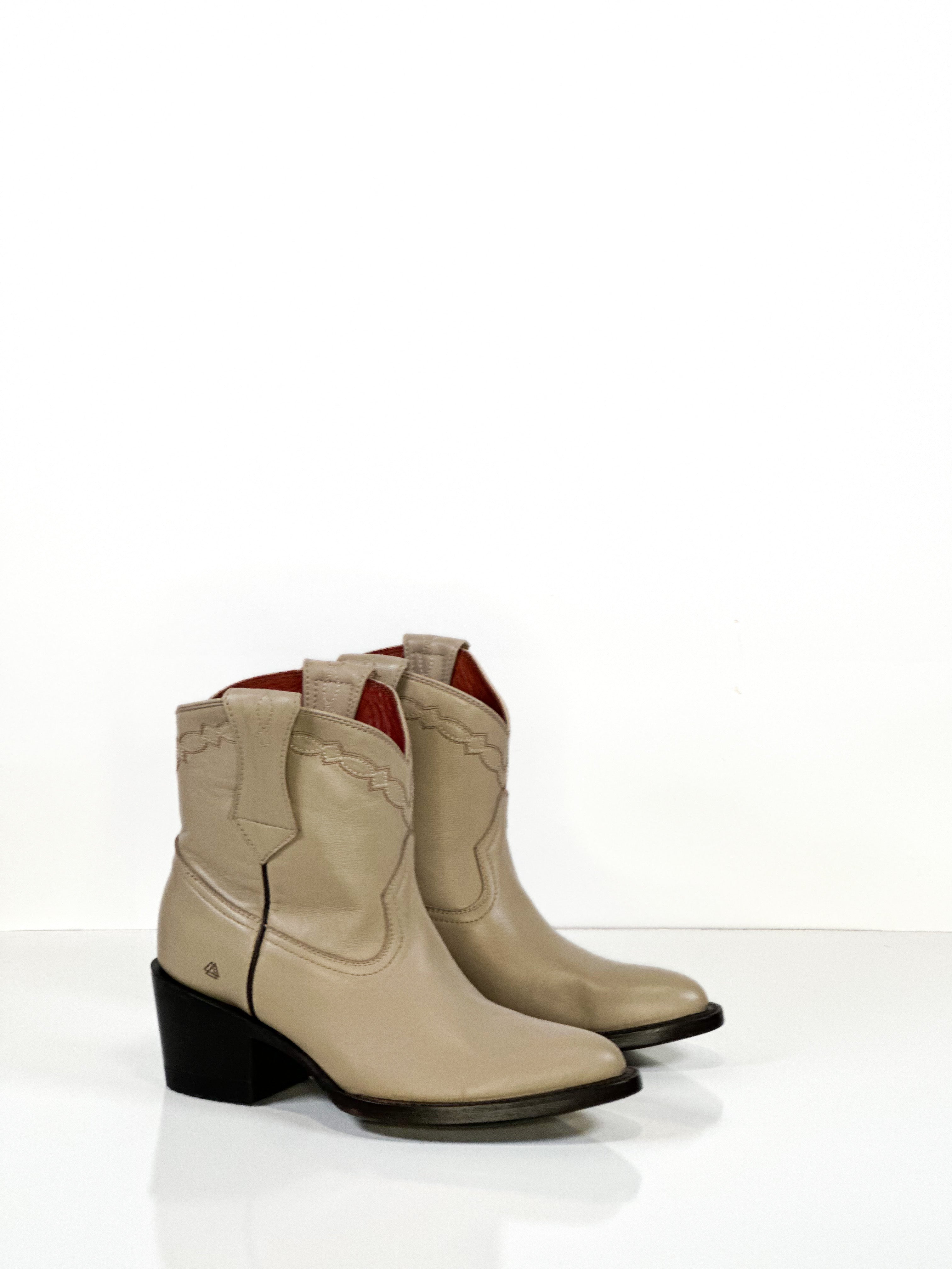 Cherokee Women's Ankle Booties — sole view of handmade western boots