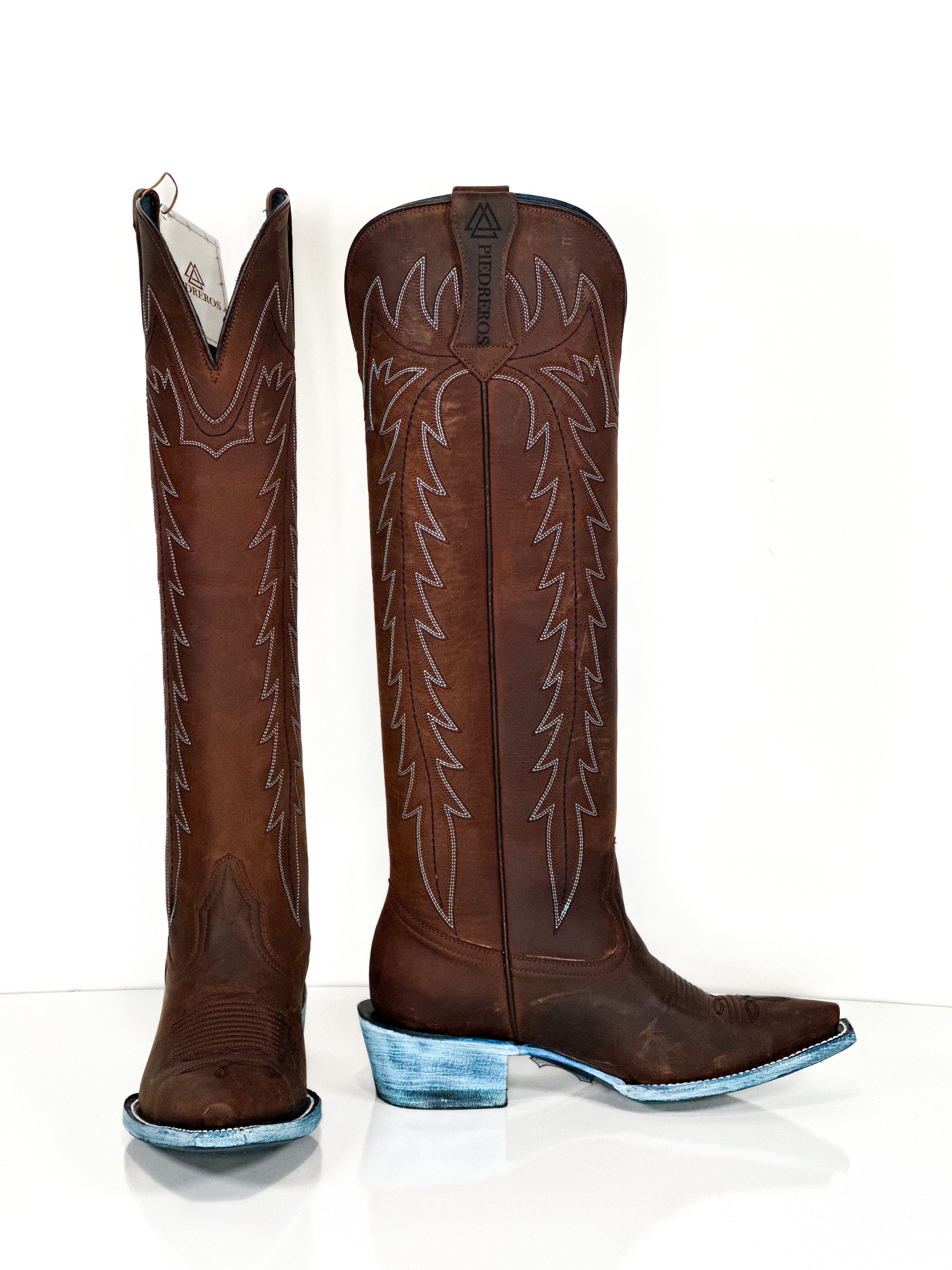 Wendy Boots 7.5 — sole view of handmade western boots