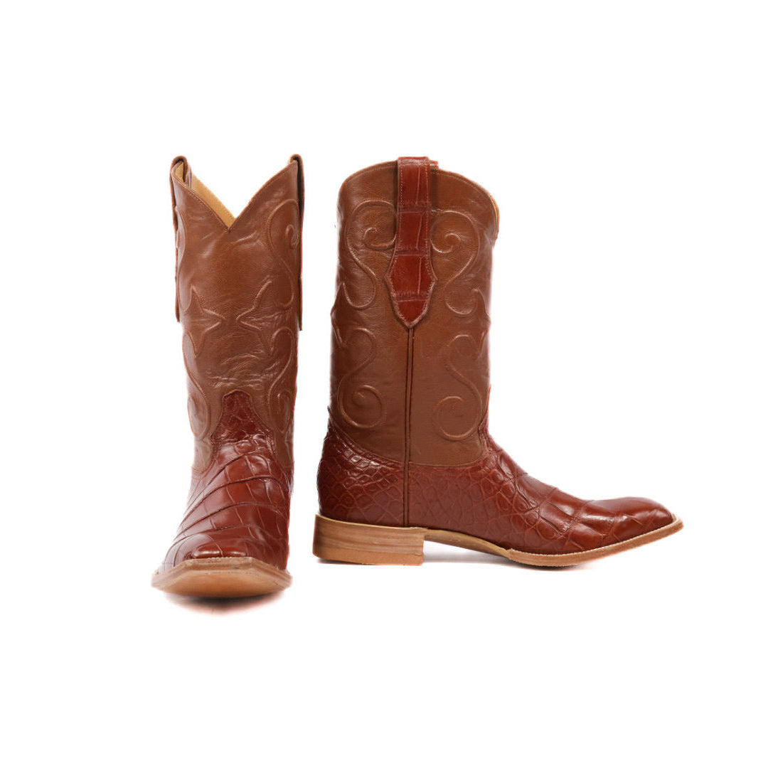 American Alligator French Toe Boot