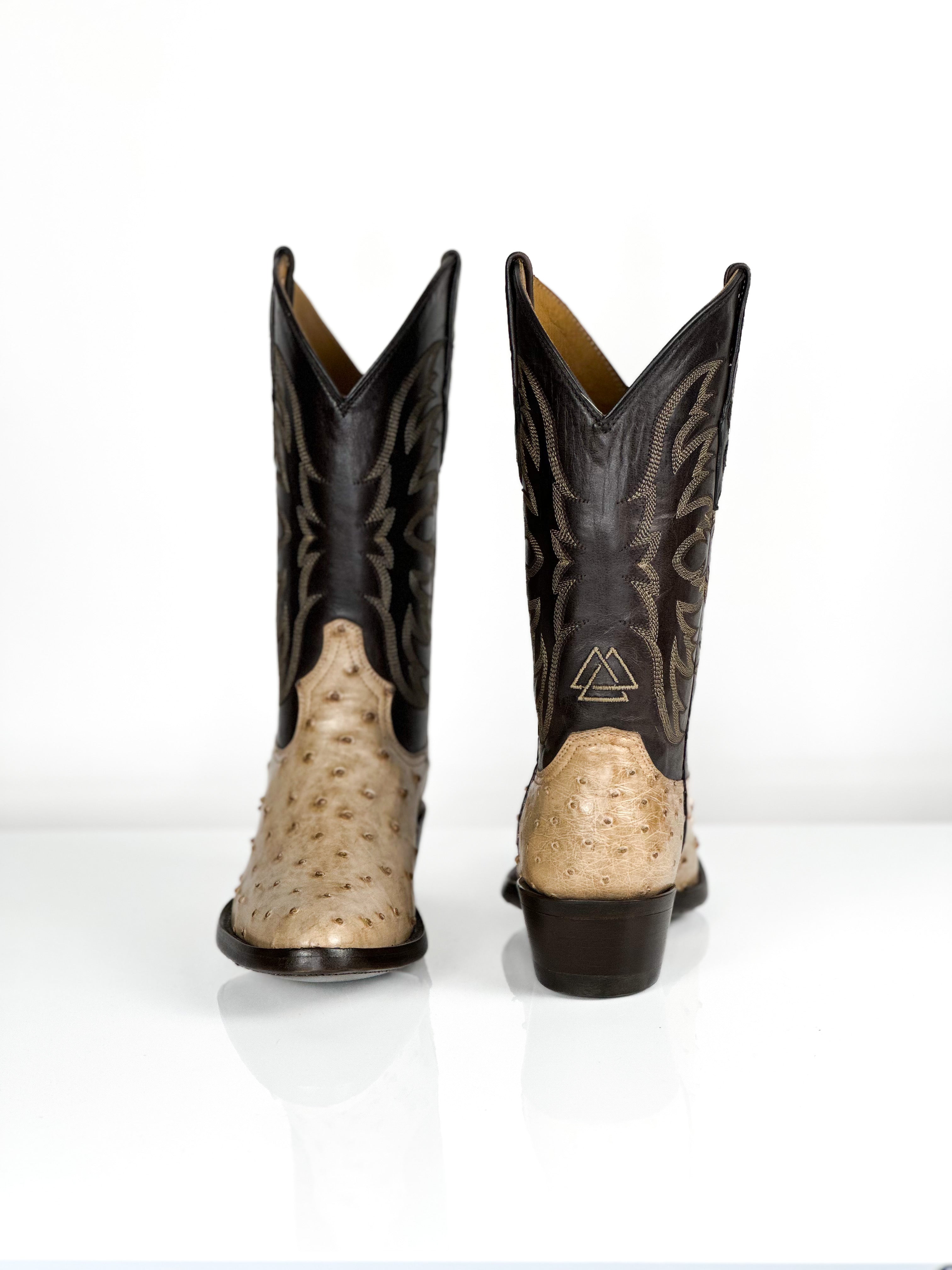Women's- Gardenia Ostrich — angled view