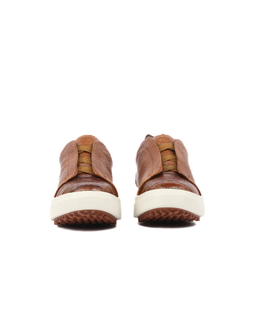 Mens Croc Leather Sneakers