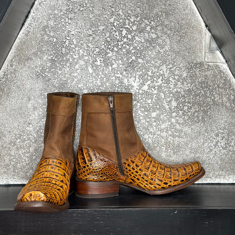 Ambar Lince Boots — side view of handmade western boots