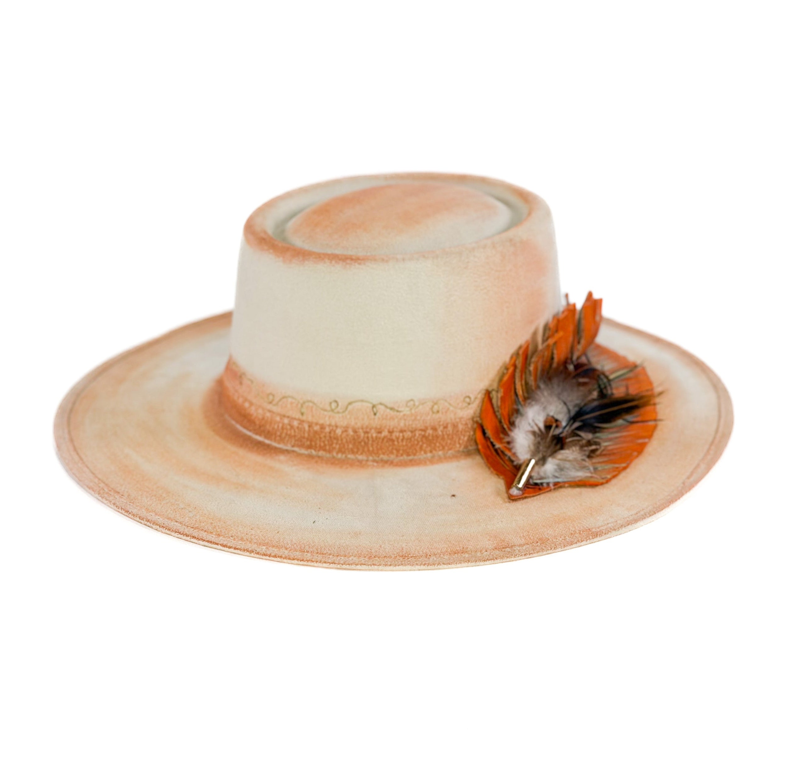 Cassidy Barch Hat — side view of Cuadra Piedreros cap
