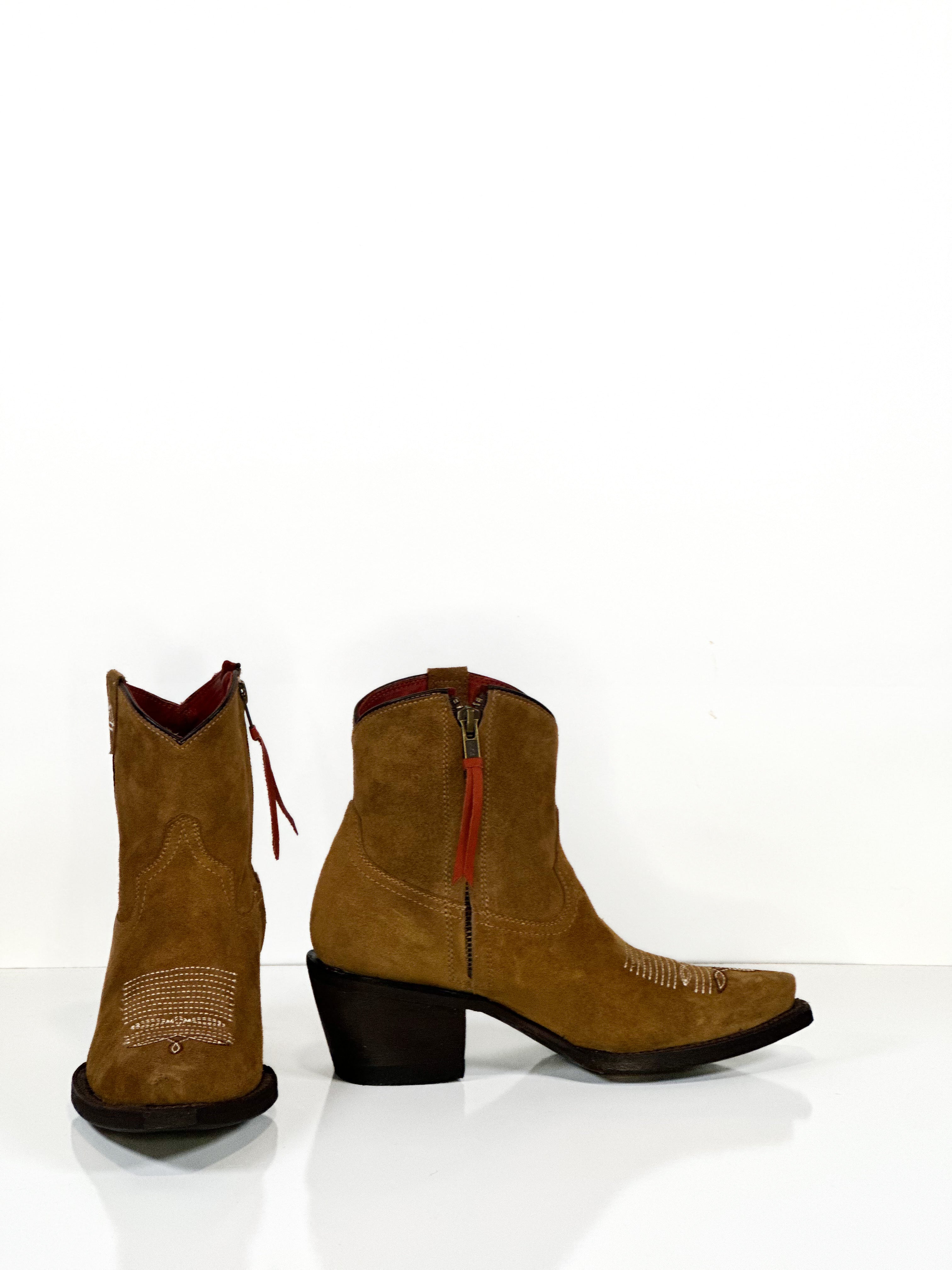 Cherokee Women's Ankle Booties — top view of handmade western boots
