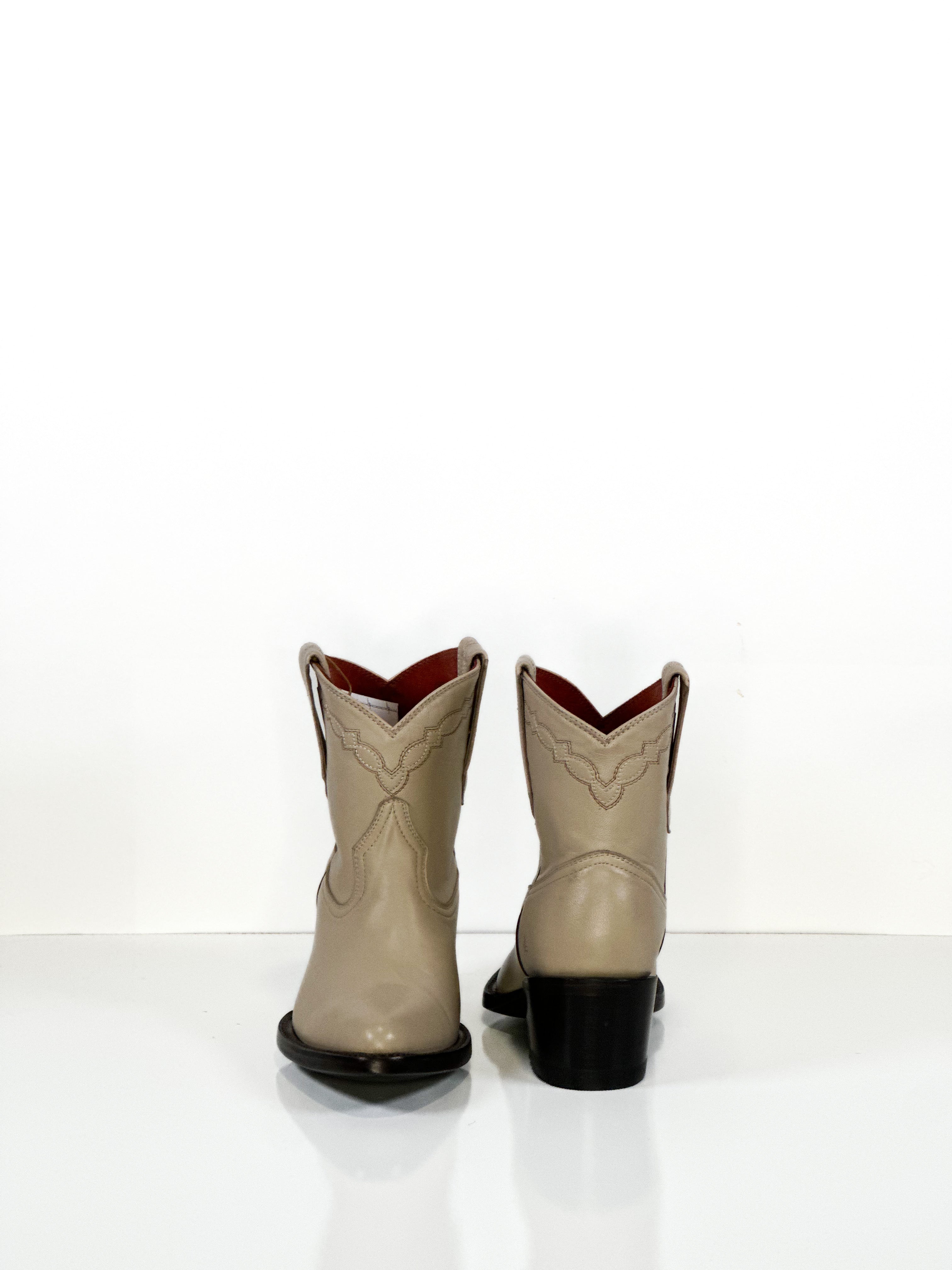 Cherokee Women's Ankle Booties — inside view of handmade western boots