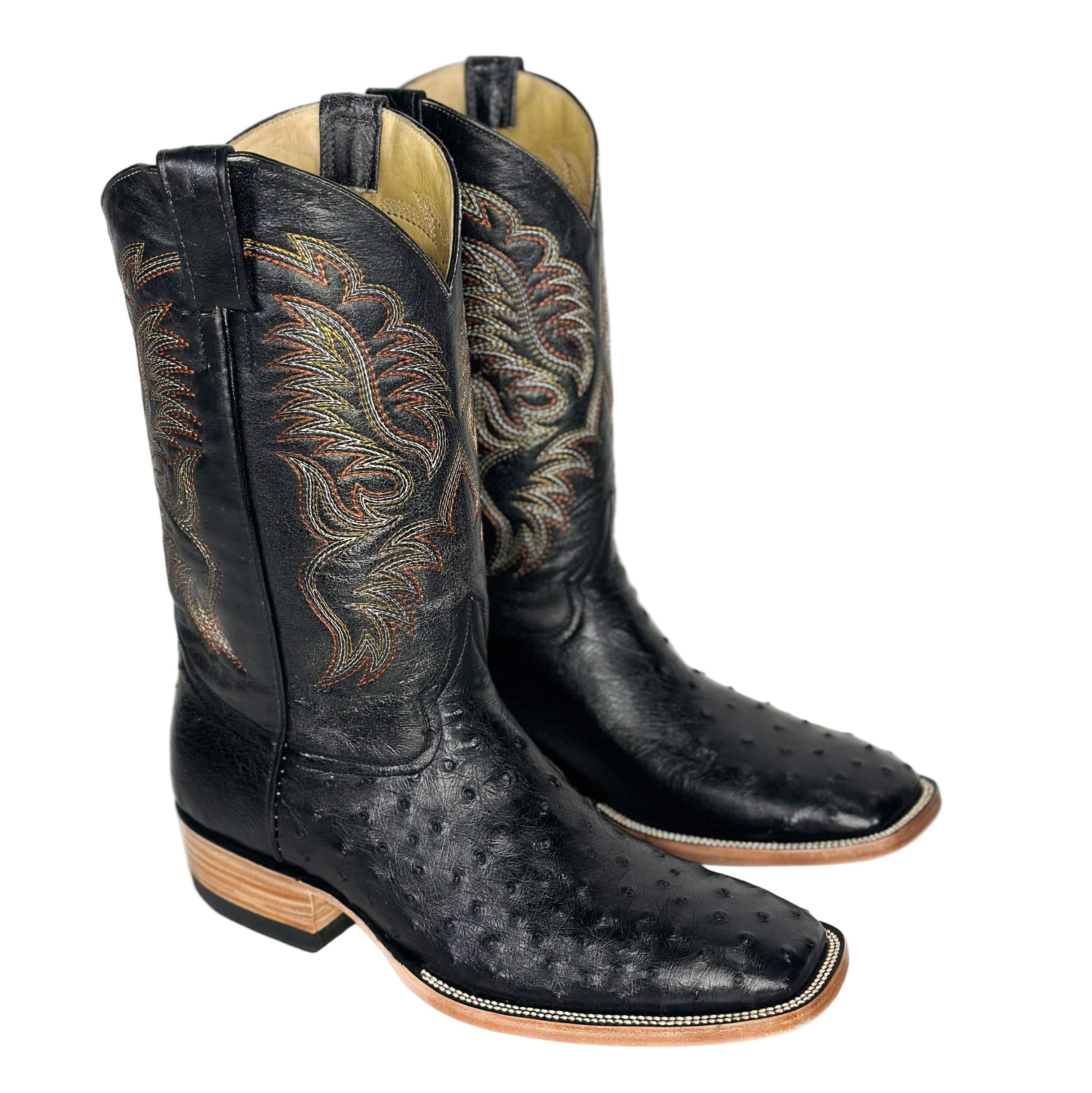 Ala Black Boot — handmade western boots by Cuadra Piedreros