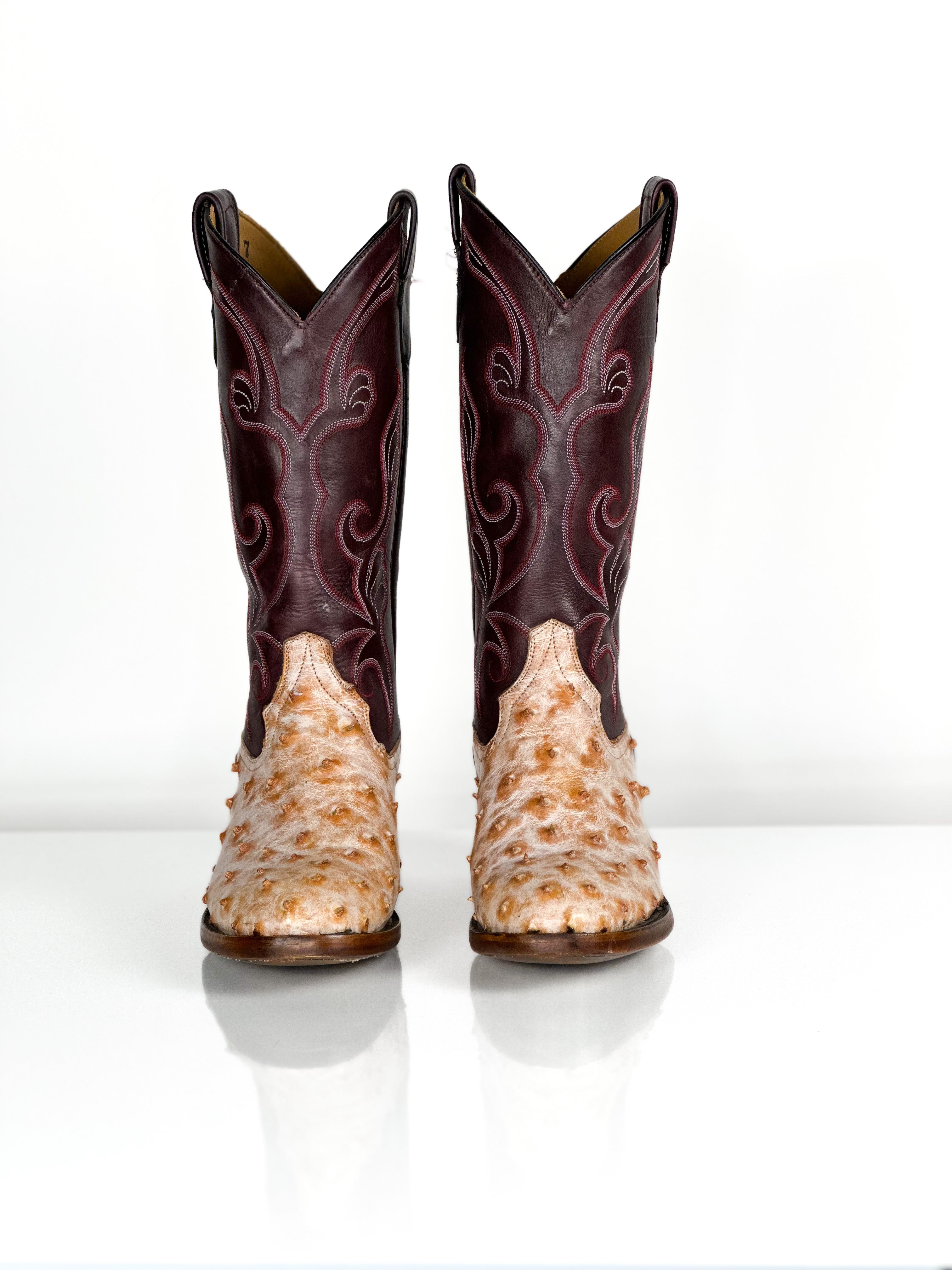 Ostrich-Flying Fire Cowgirl — side view