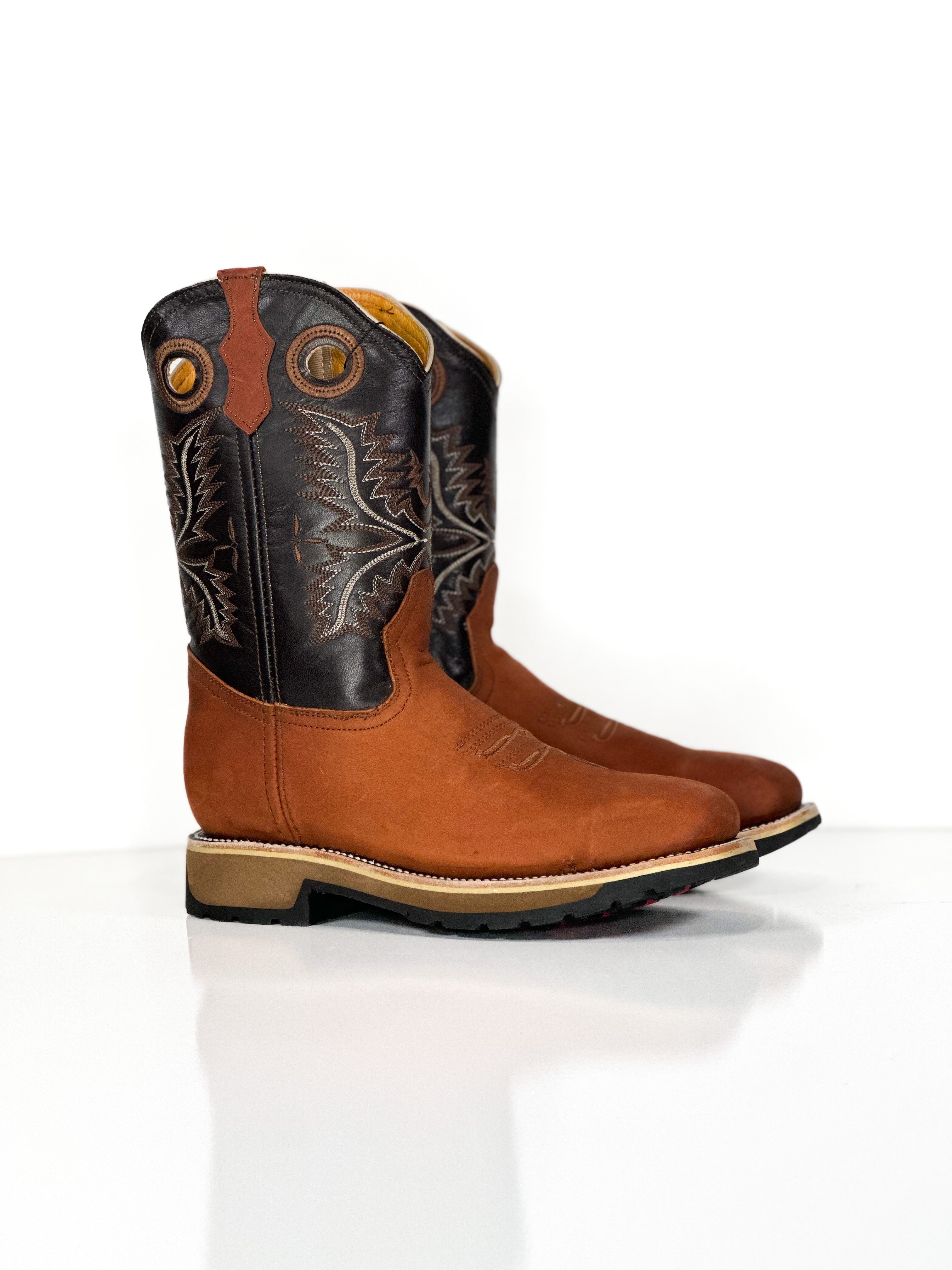 Composite toe work boot-Cobre — handmade western boots by Cuadra Piedreros