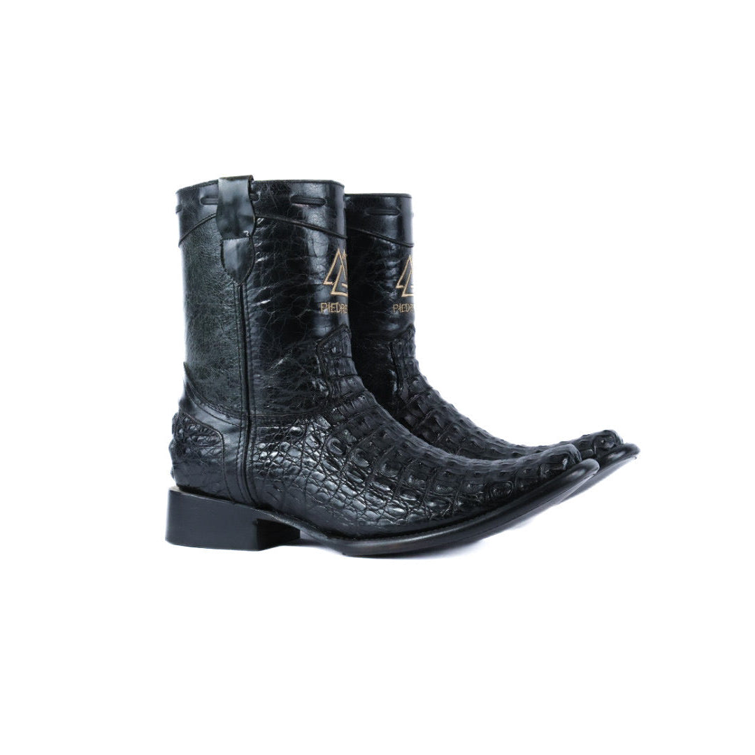 Black Croc Boot
