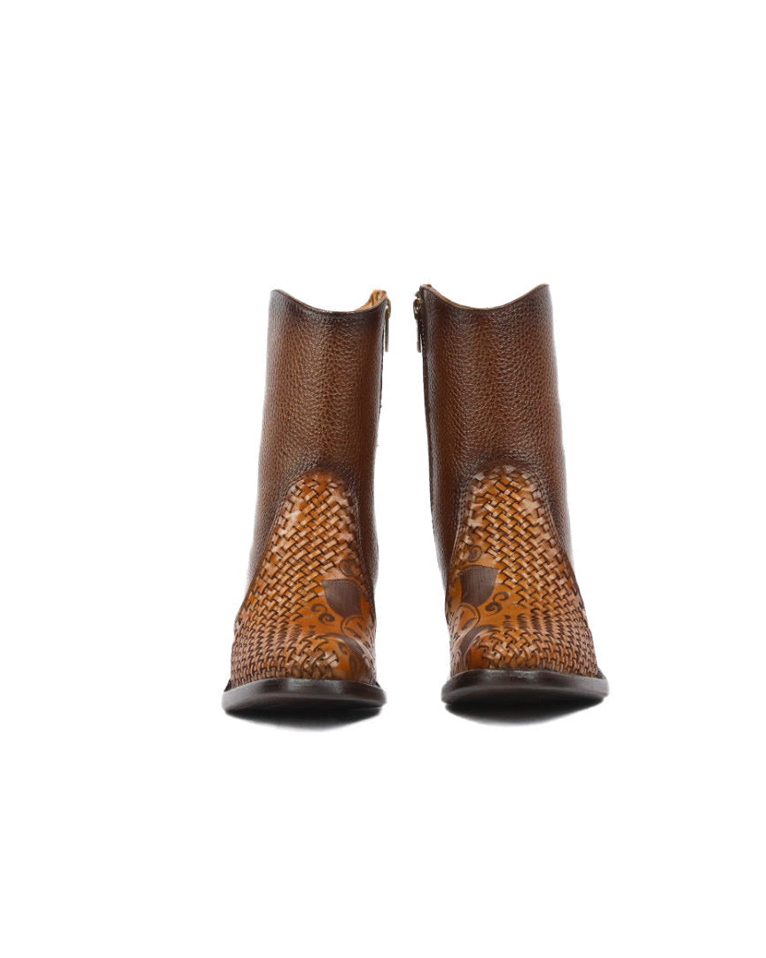 Priscila Short Leather Boot