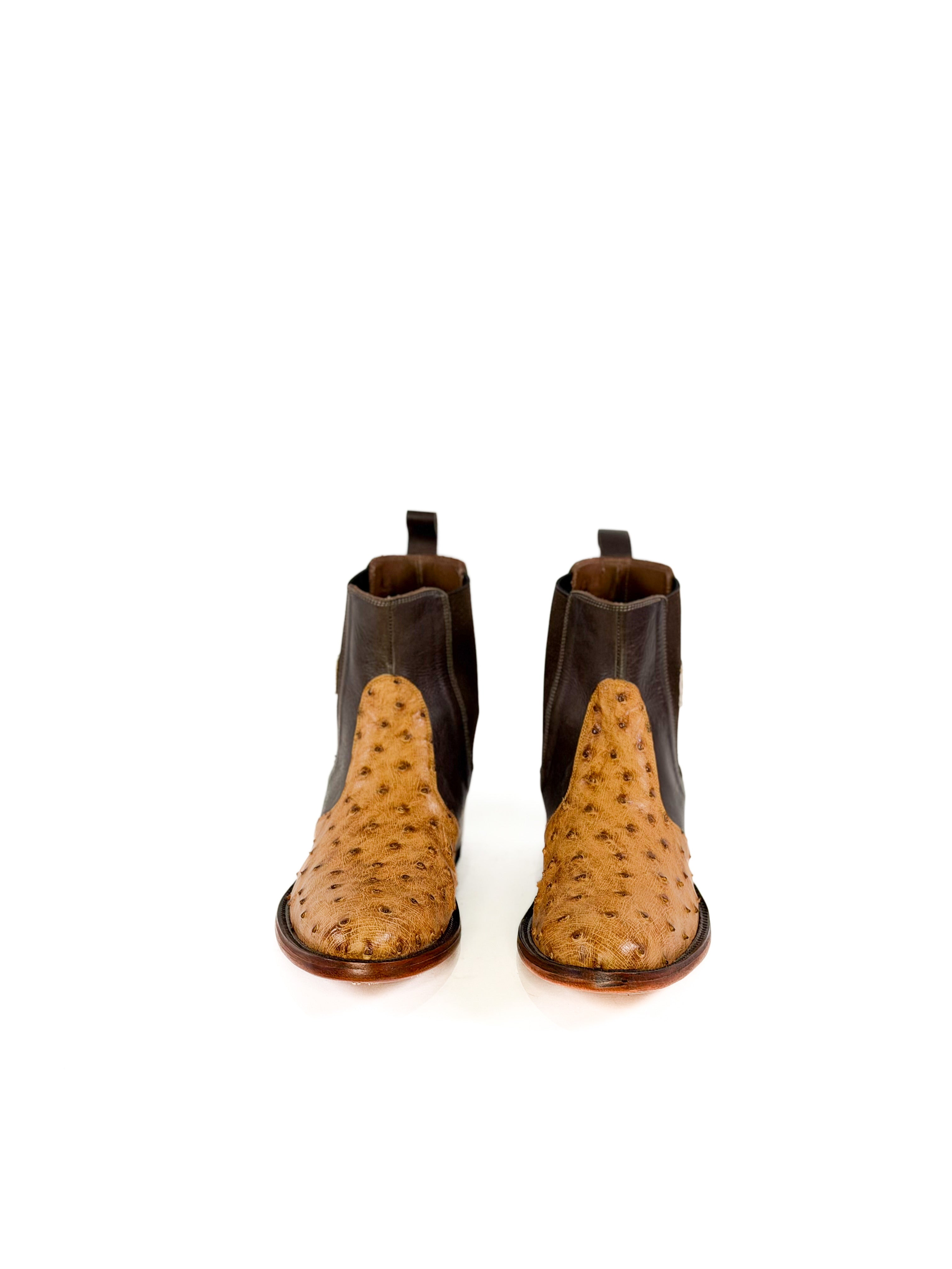 Men’s Scotch Ankle Boot — detail shot of handmade western boots