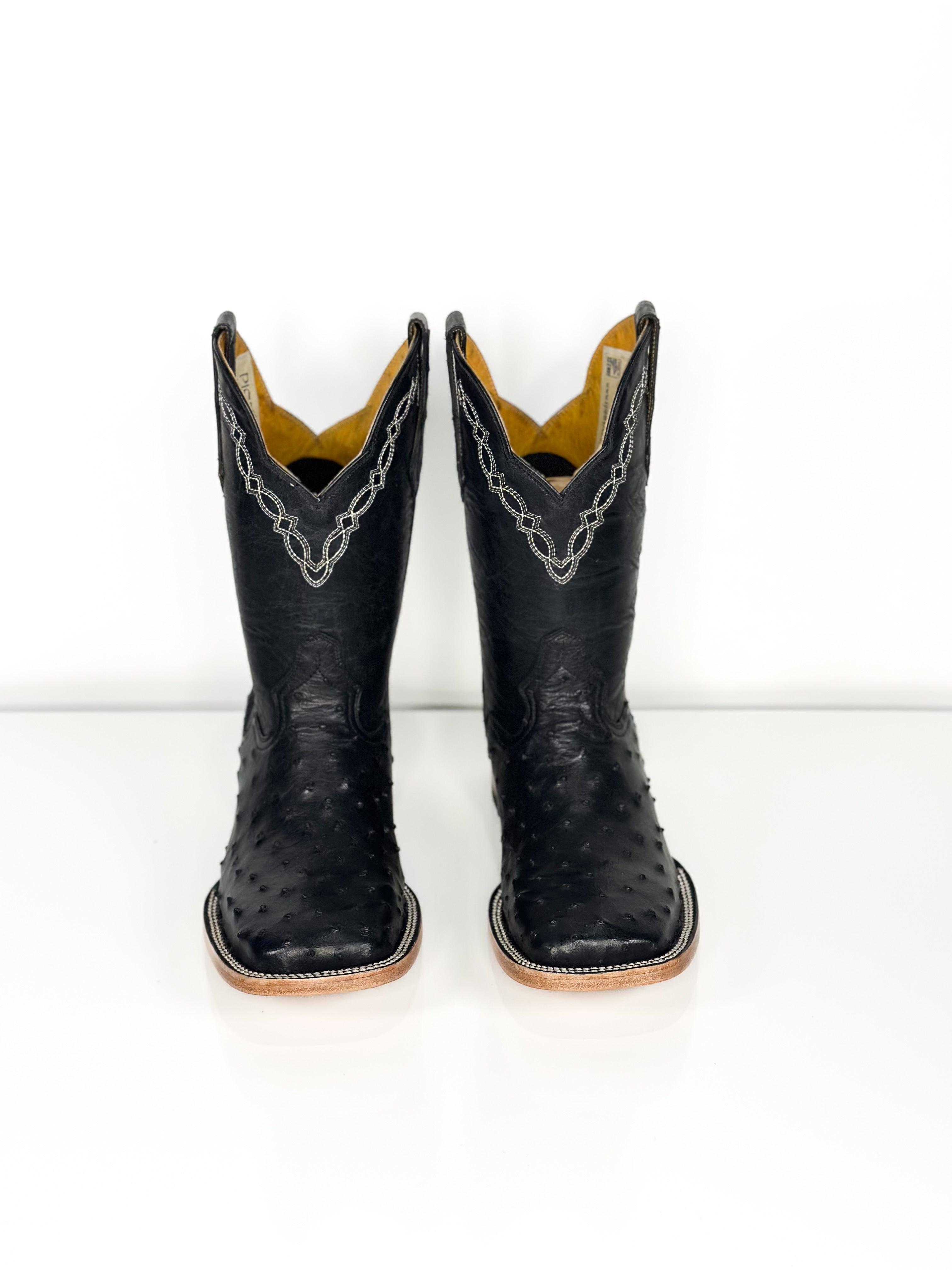 Denton Boot’s — side view of handmade western boots