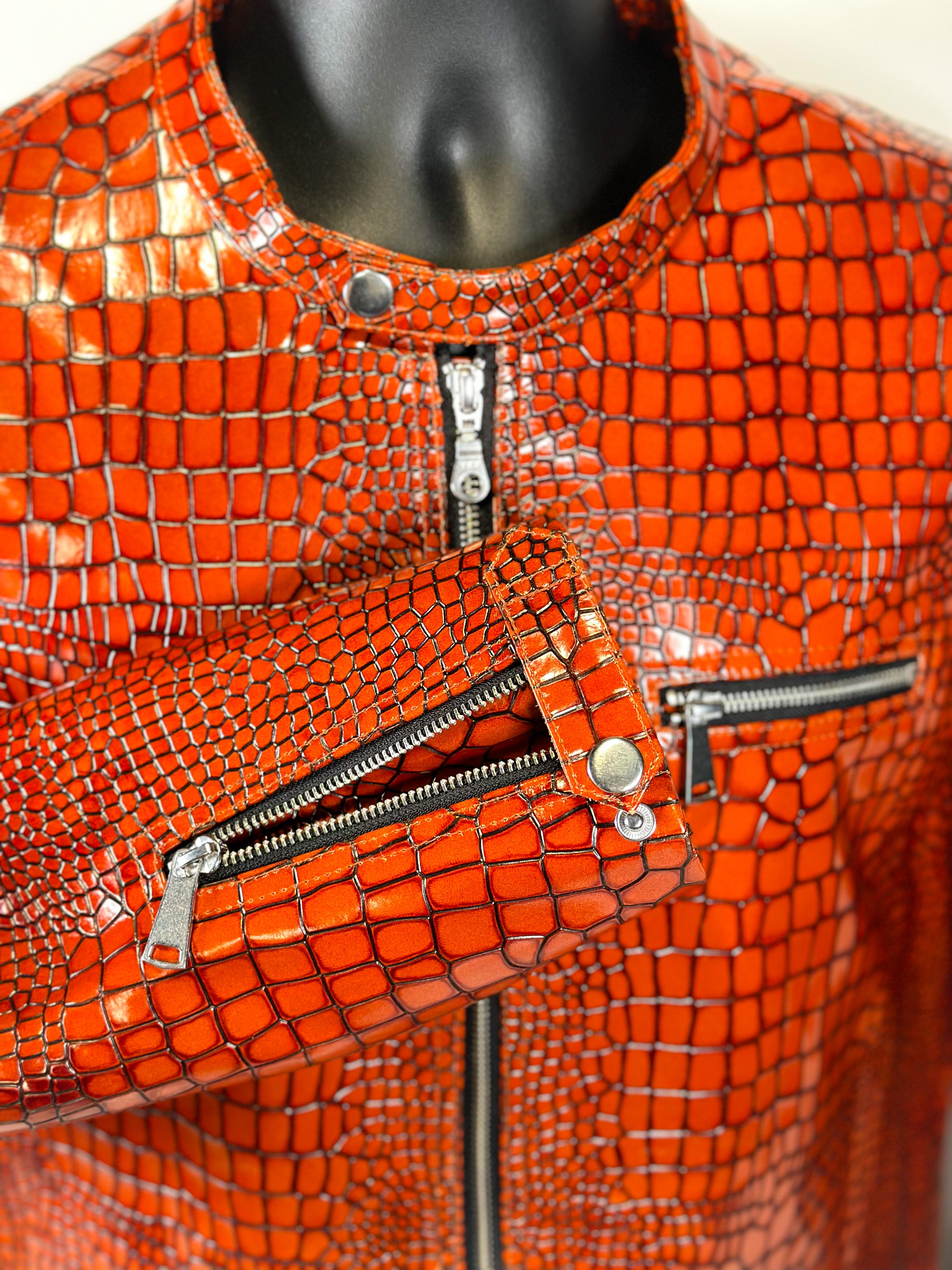 Alligator-Jacket — detail shot