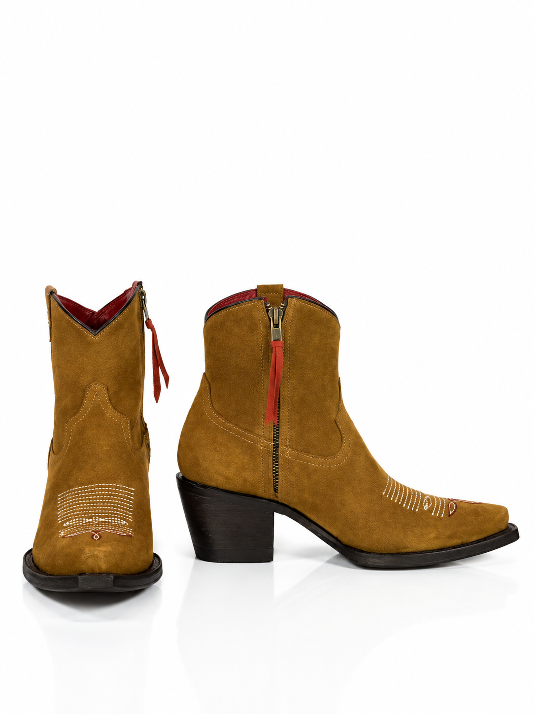 The Cherokee — Leather Snip Toe Women's Cowboy Boot, profile view