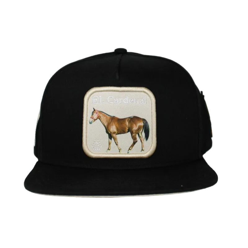 Horse Caps — close-up of Cuadra Piedreros cap