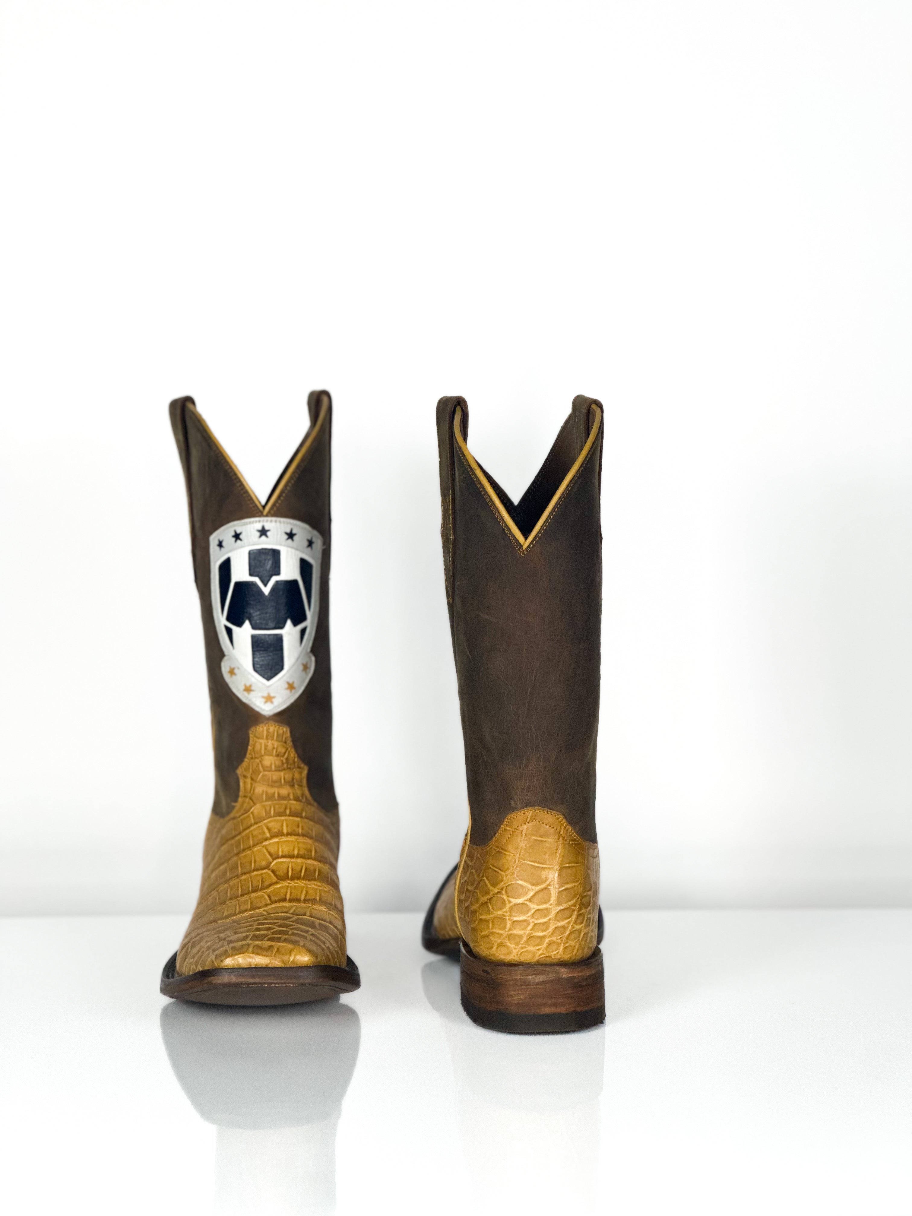 Team Boot — angled view of handmade western boots